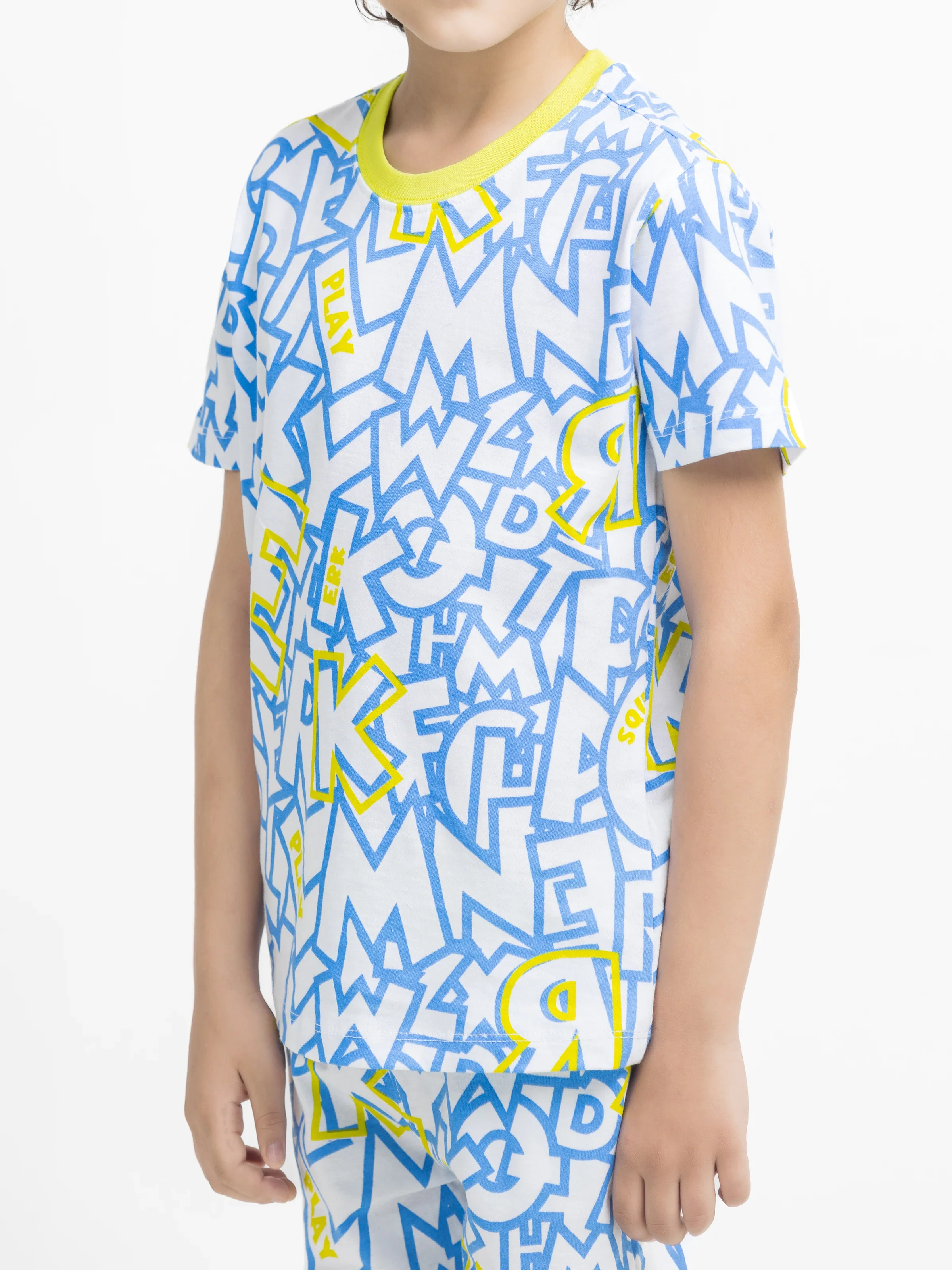 Boy's White & Blue Co Ord Set - EBTCS5-017 - Image 3
