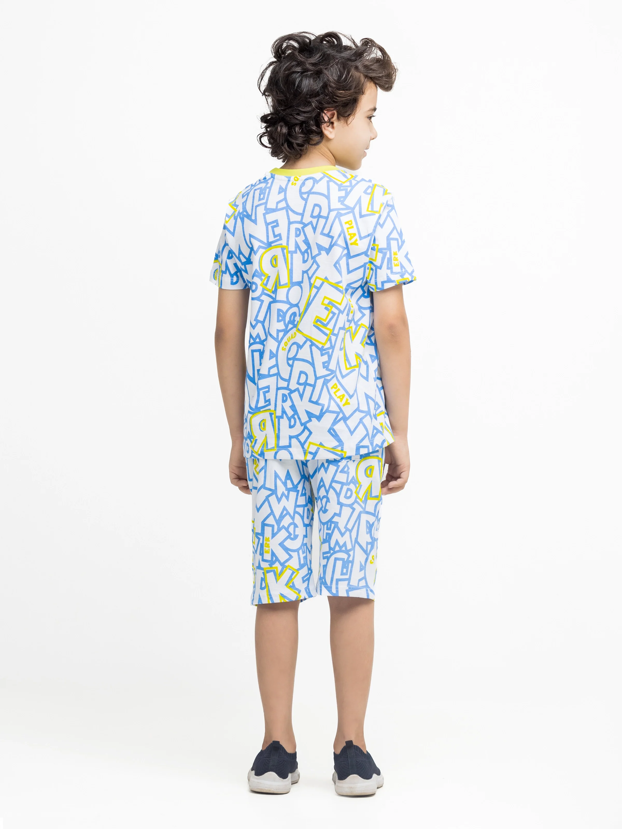 Boy's White & Blue Co Ord Set - EBTCS5-017 - Image 5