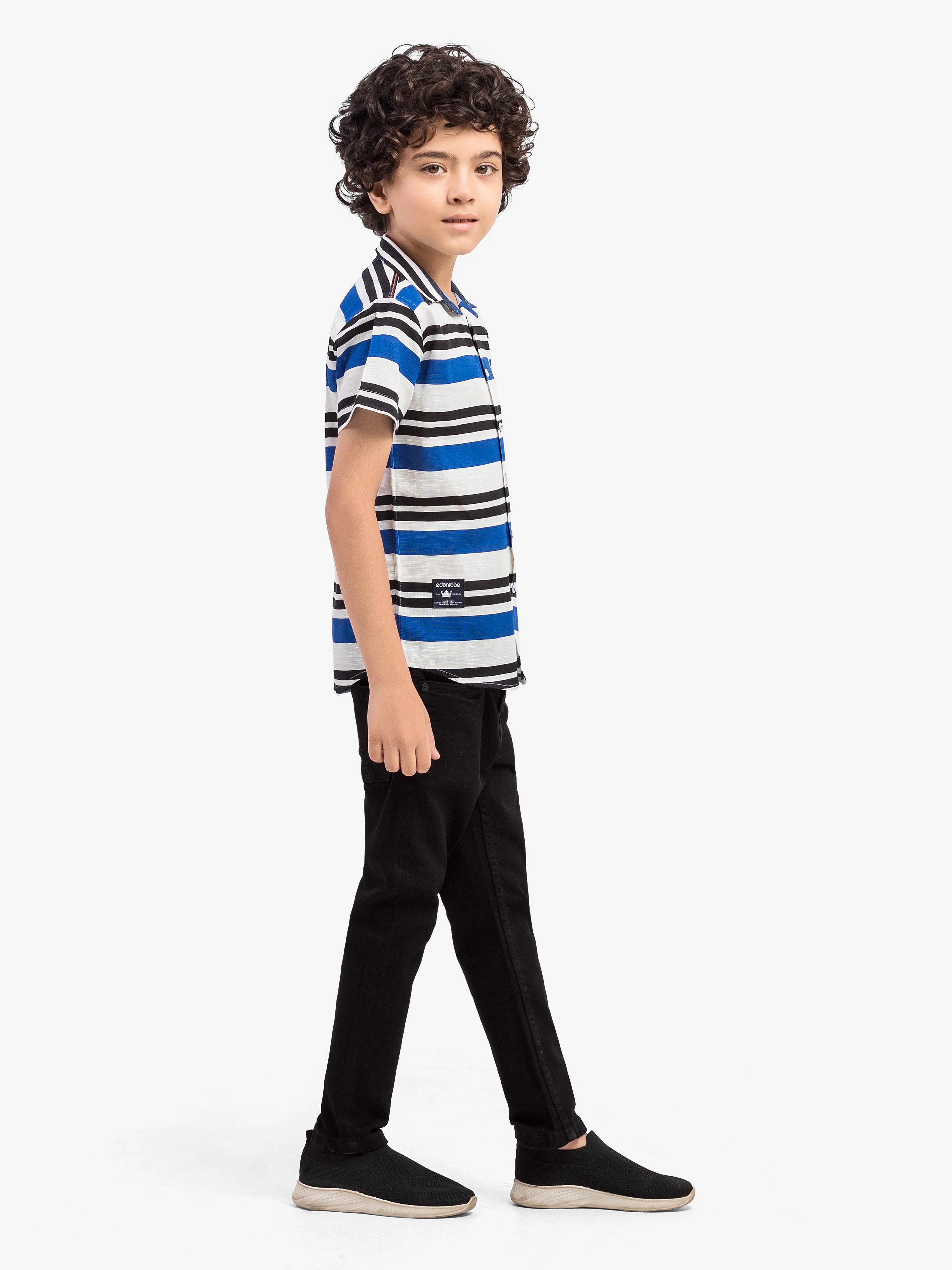 Boy's White & Blue Shirt - EBTS5-27620 - Image 4