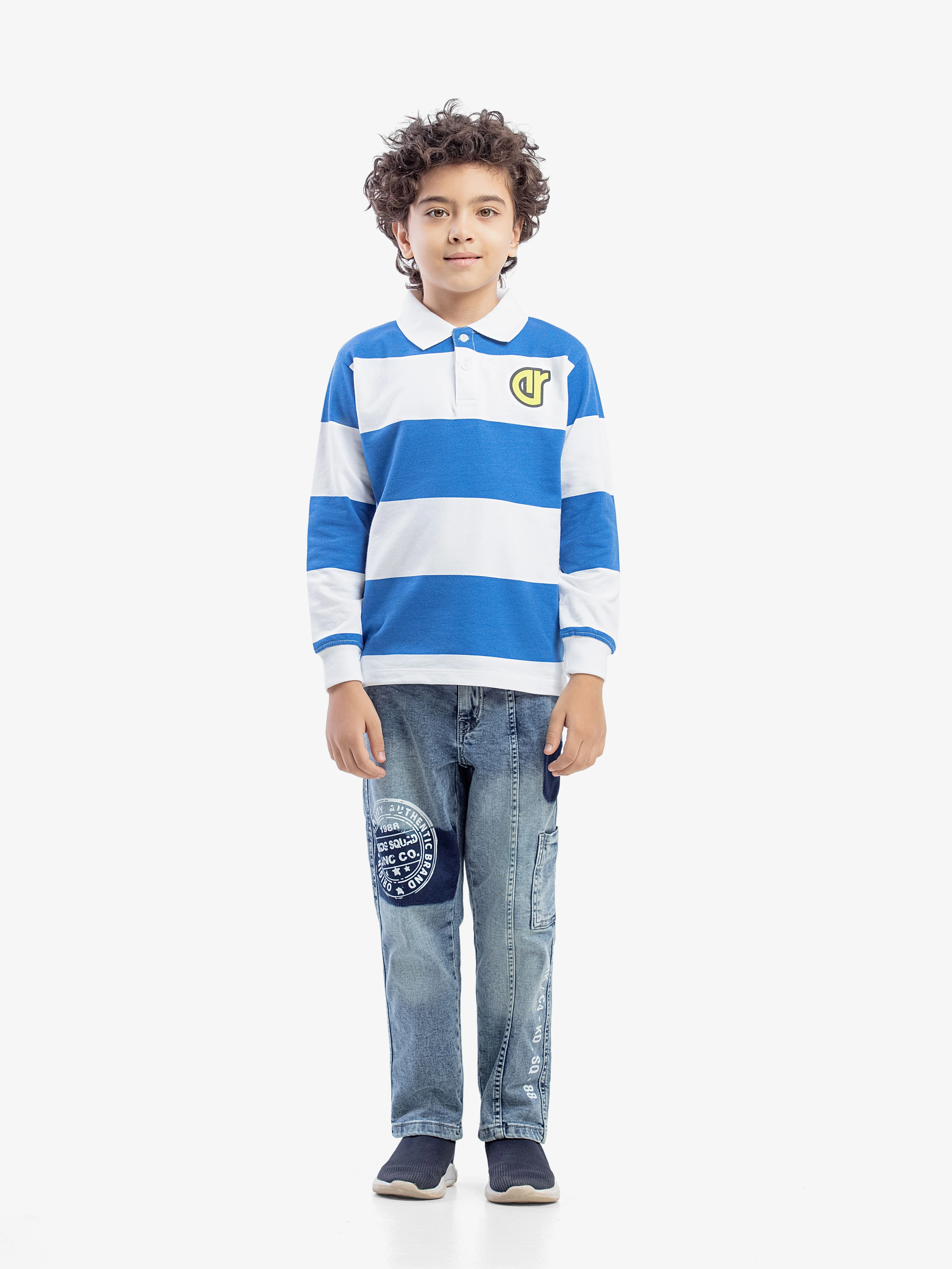 Boy's White & Blue Sweatshirt - EBTSS24-009 - Image 2