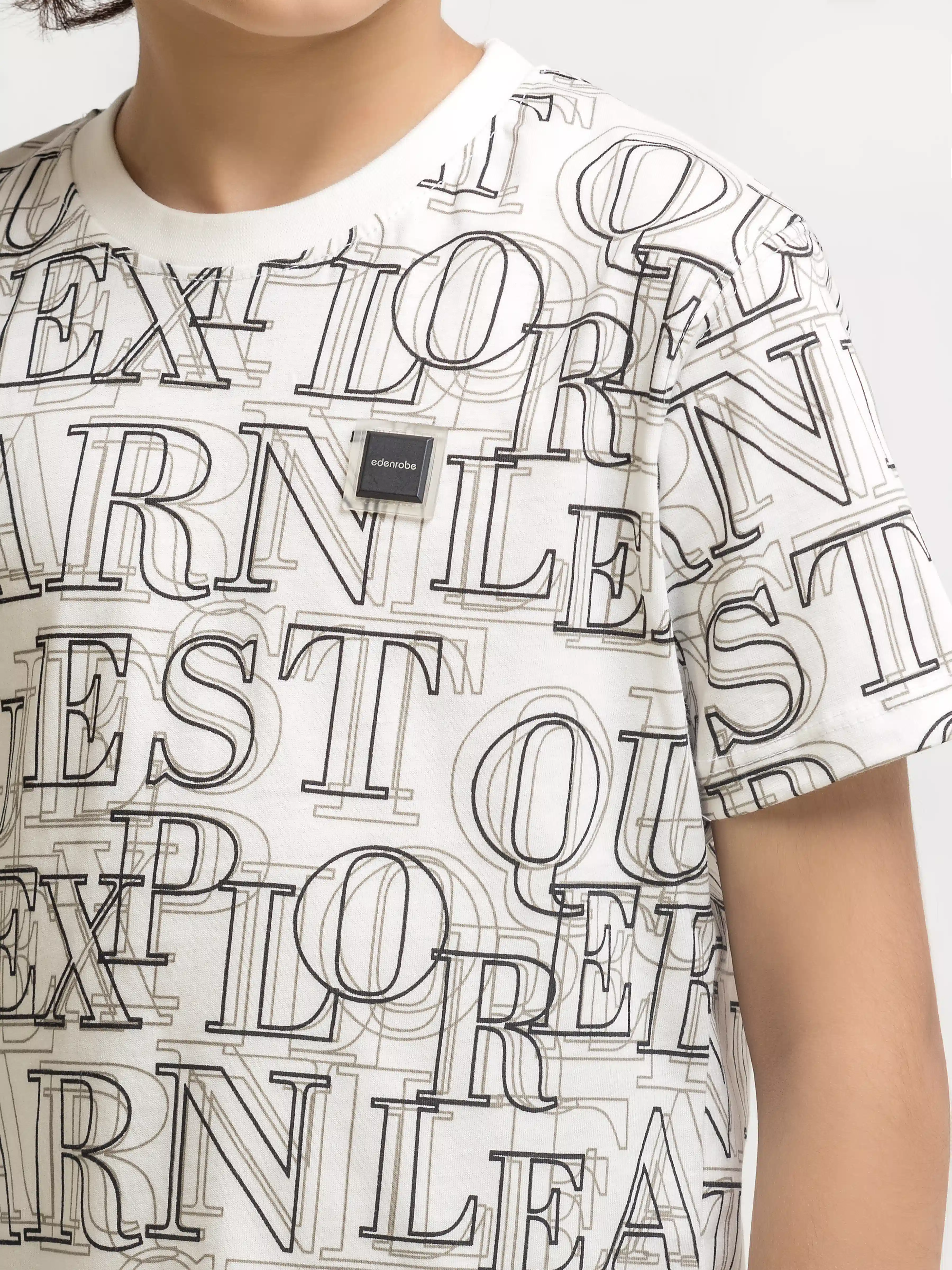 Boy's White Co Ord Set - EBTCS6-037 - Image 3