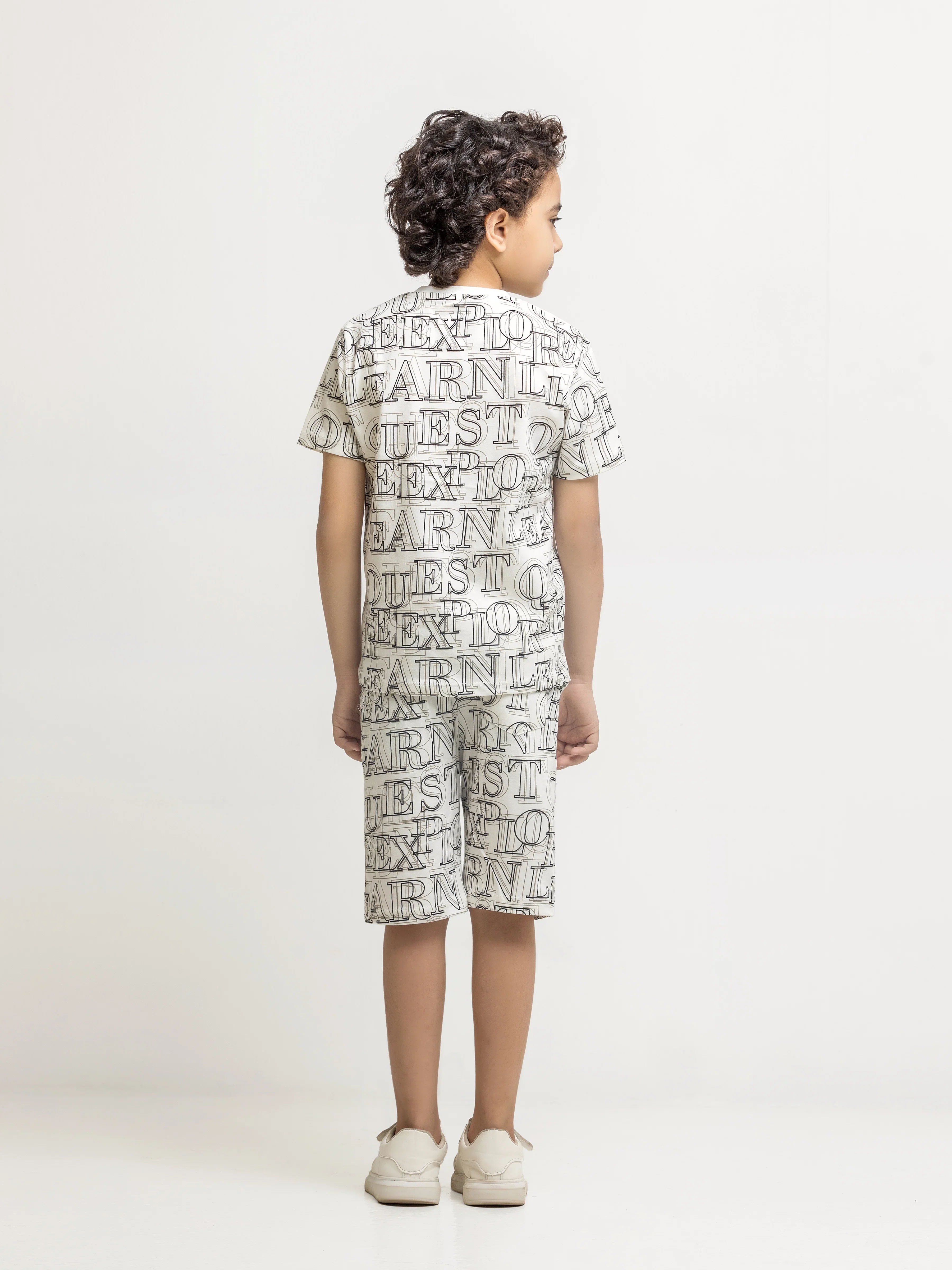 Boy's White Co Ord Set - EBTCS6-037 - Image 5
