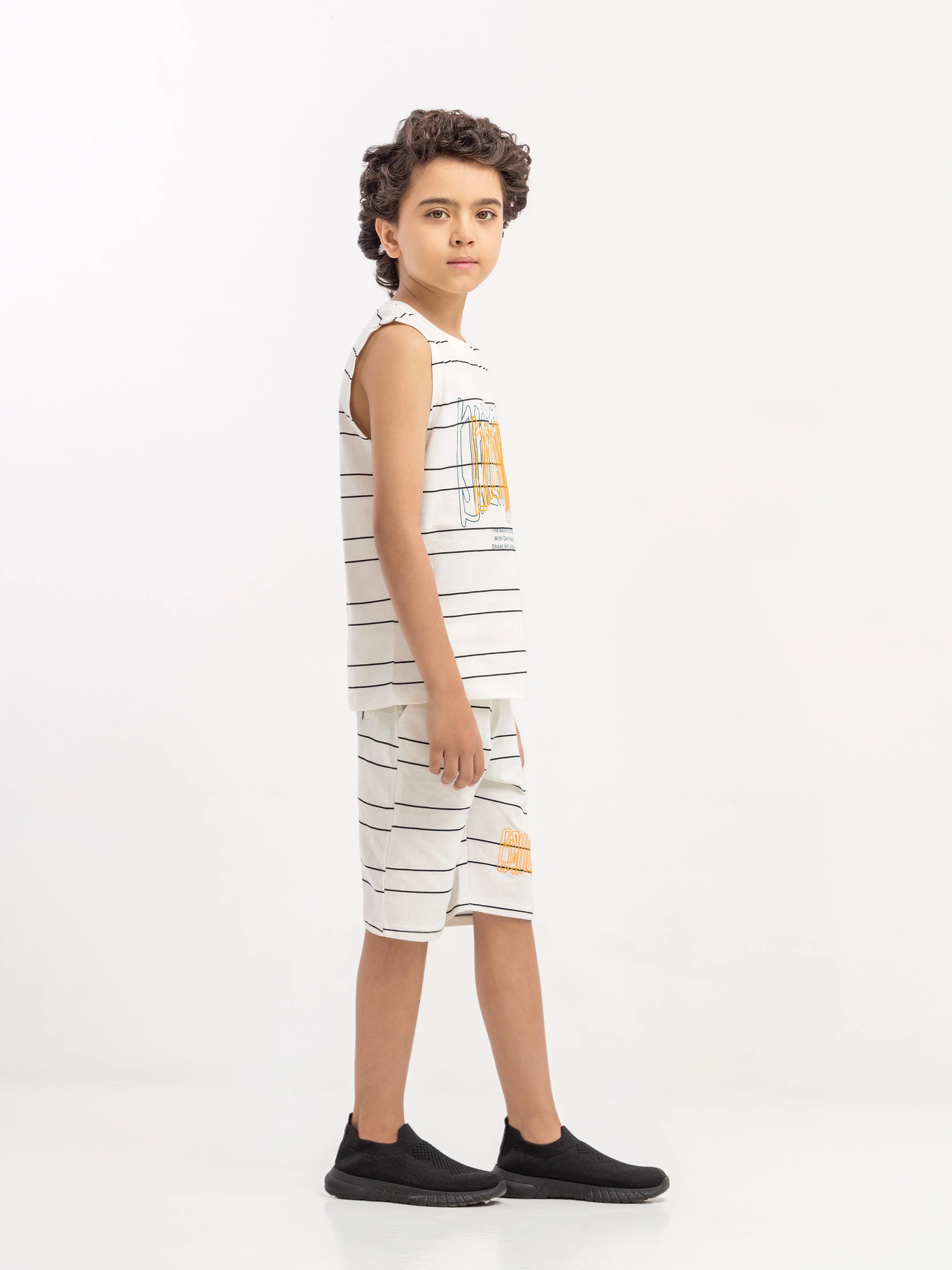 Boy's White Co Ord Set - EBTCS6-040 - Image 5