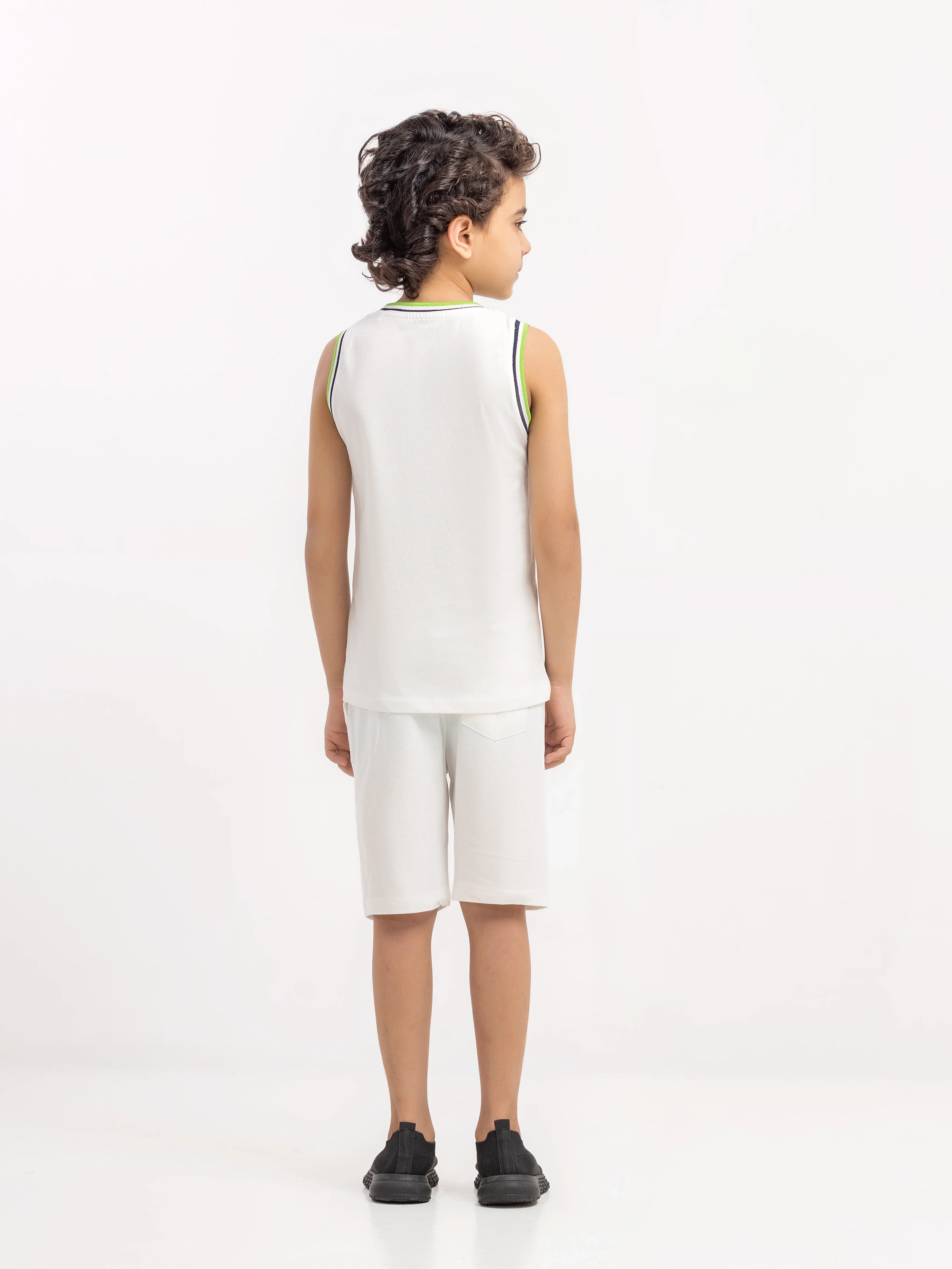 Boy's White Co Ord Set - EBTCS6-043 - Image 6
