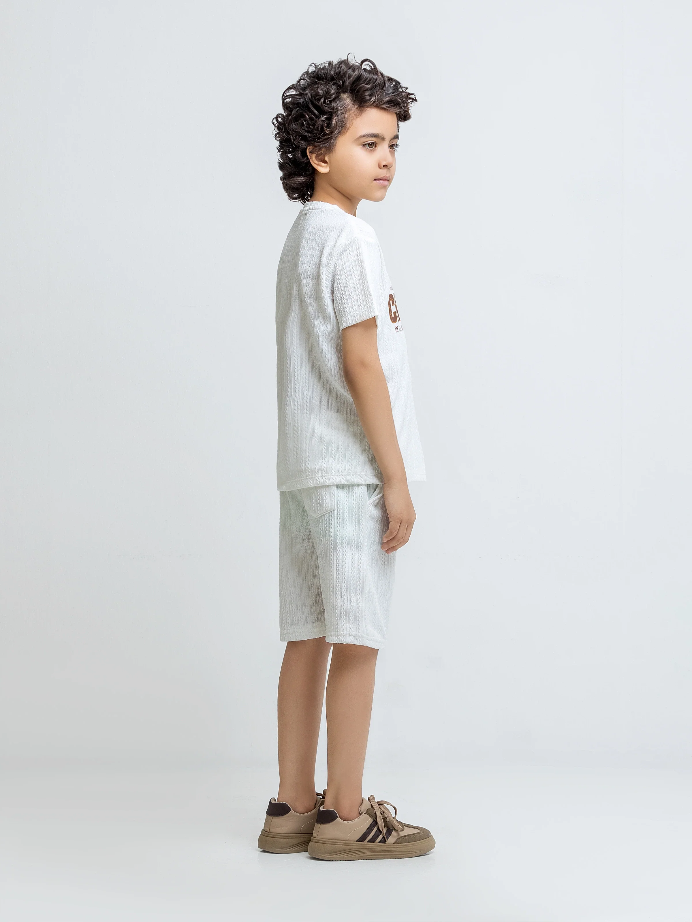 Boy's White Co Ord Set - EBTCS6-059 - Image 5