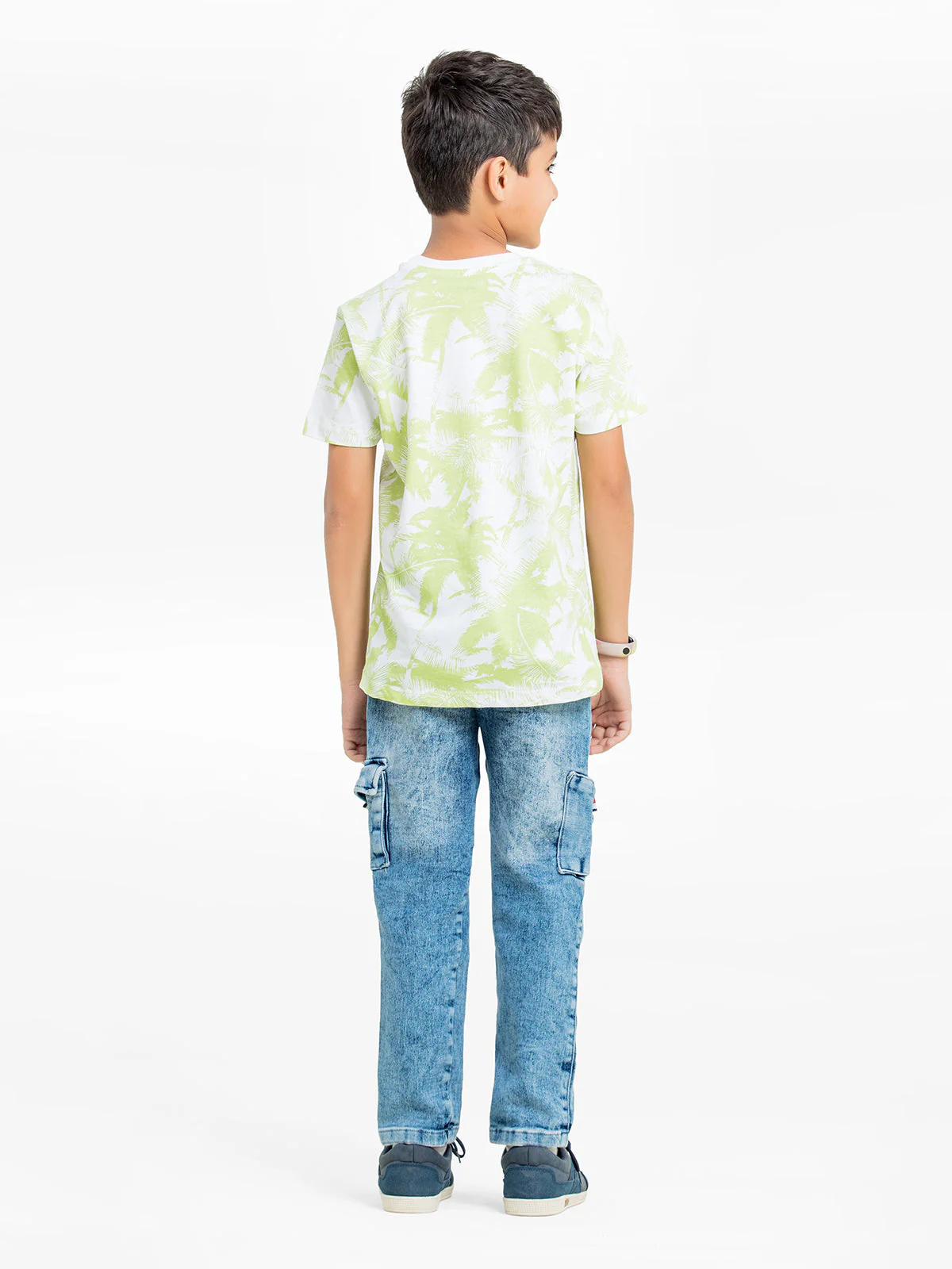 Boy's White & Green T-Shirt - EBTTS24-002 - Image 5