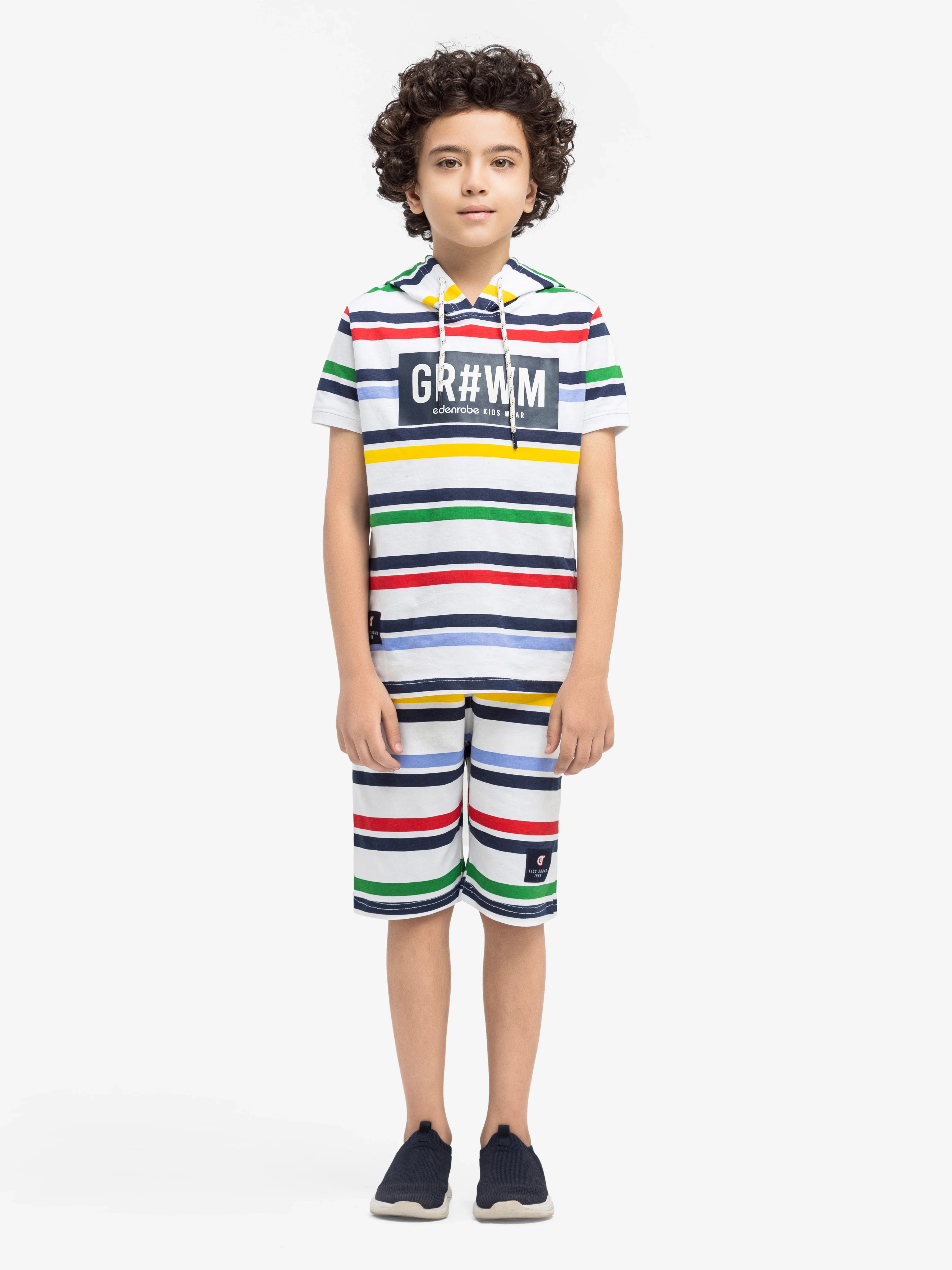 Boy's White Multi Co-Ord Set - EBTCS5-008 - Image 2