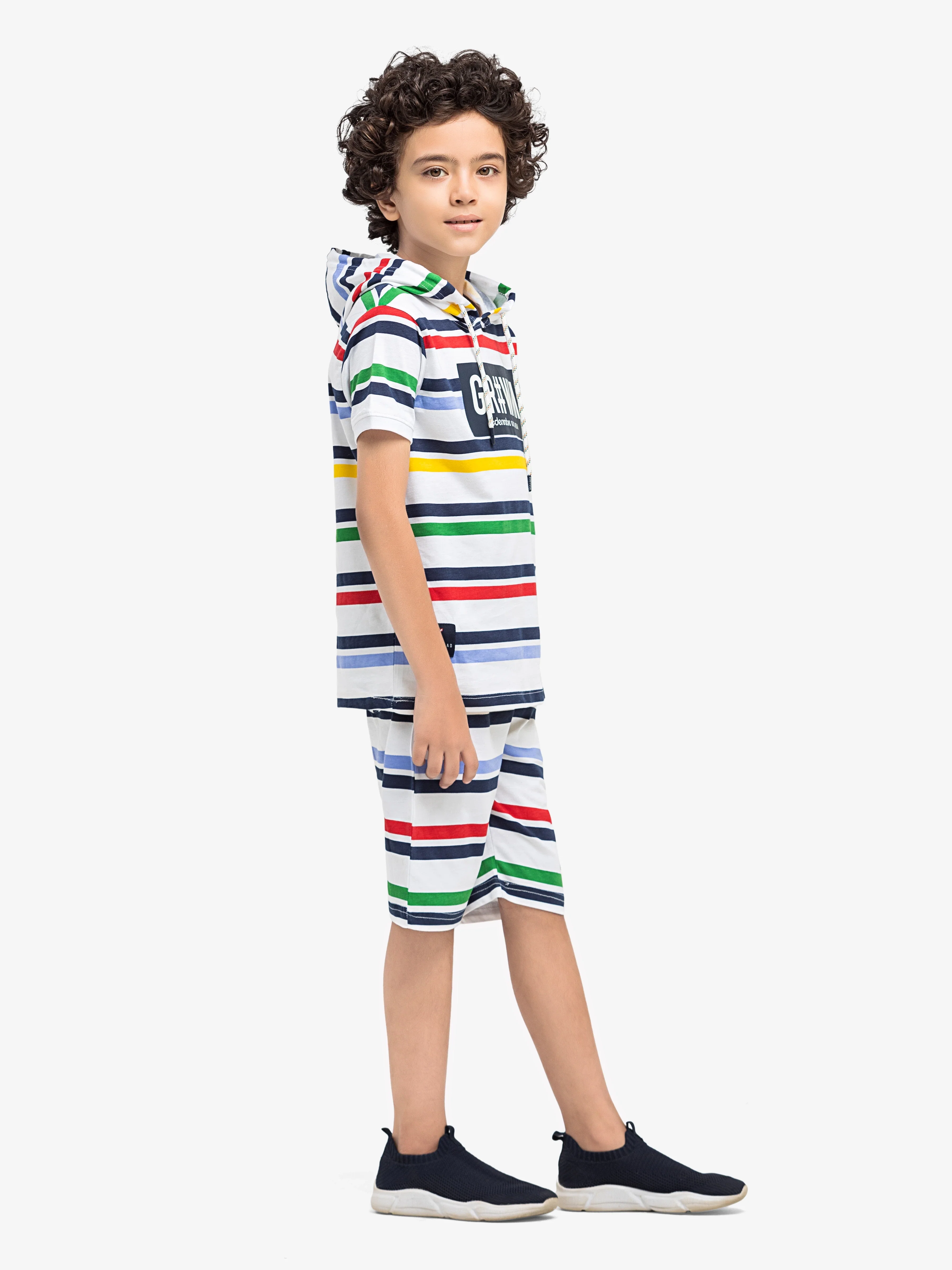 Boy's White Multi Co-Ord Set - EBTCS5-008 - Image 4