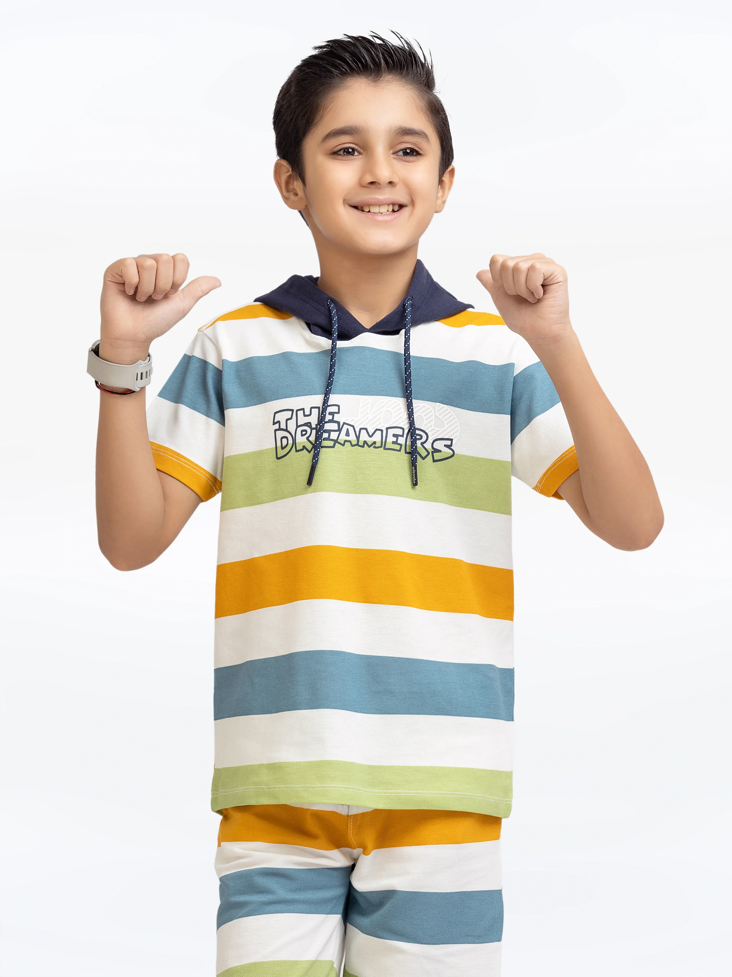 Boy's White Multi Co-Ord Set - EBTCS5-022 - Image 2