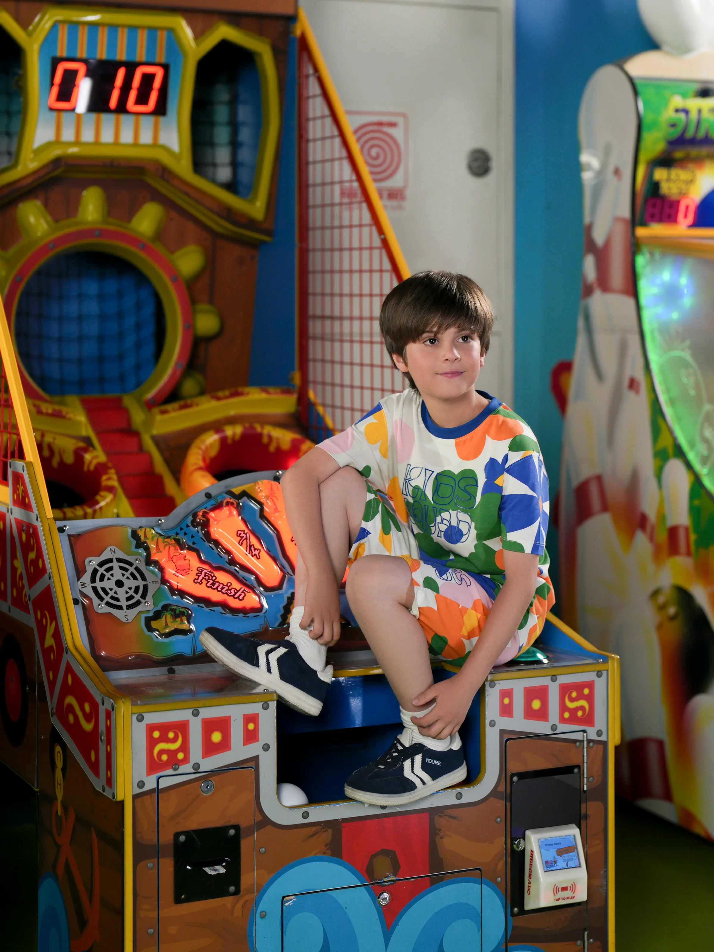 Boy's White Multi Co Ord Set - EBTCS6-008 - Image 3