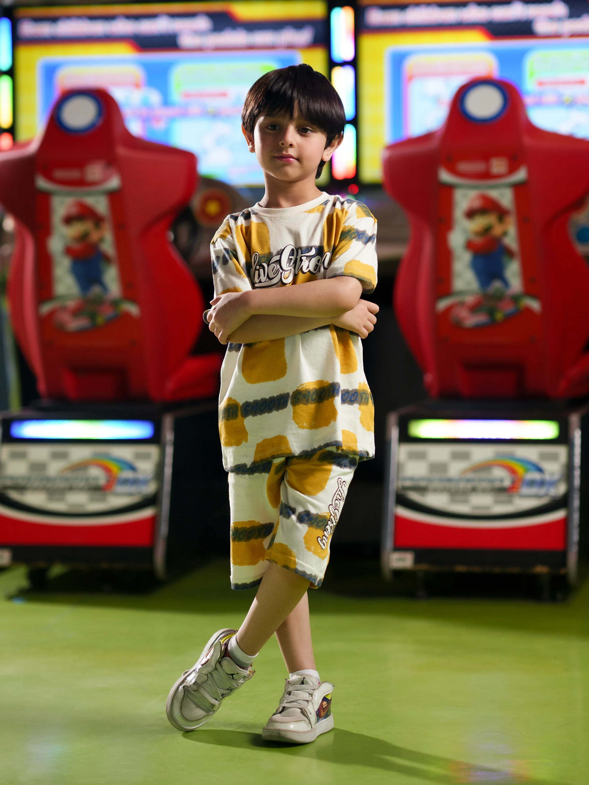Boy's White Multi Co Ord Set - EBTCS6-009 - Image 4