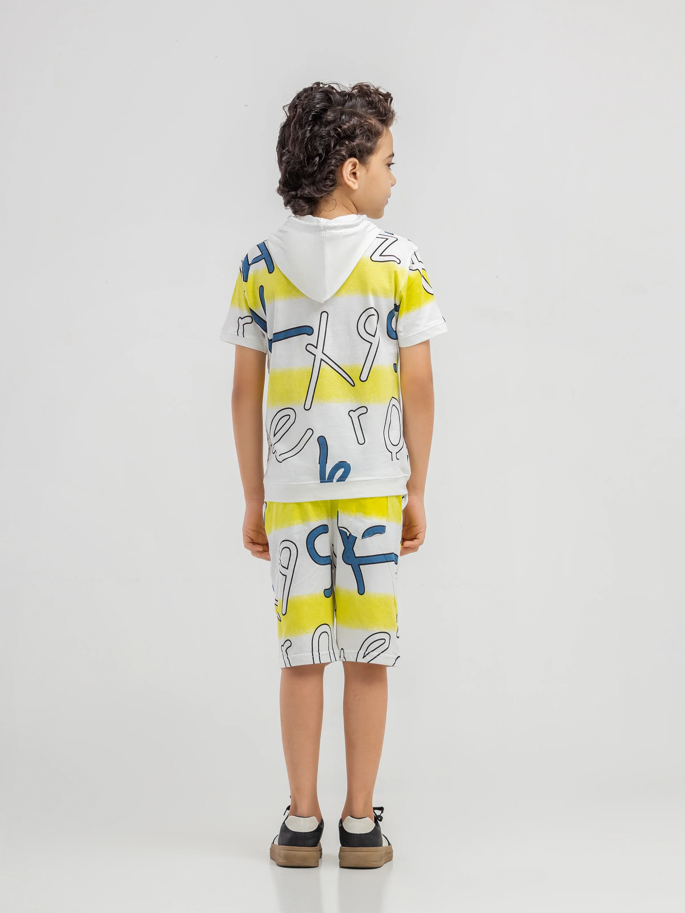 Boy's White Multi Co Ord Set - EBTCS6-018 - Image 2