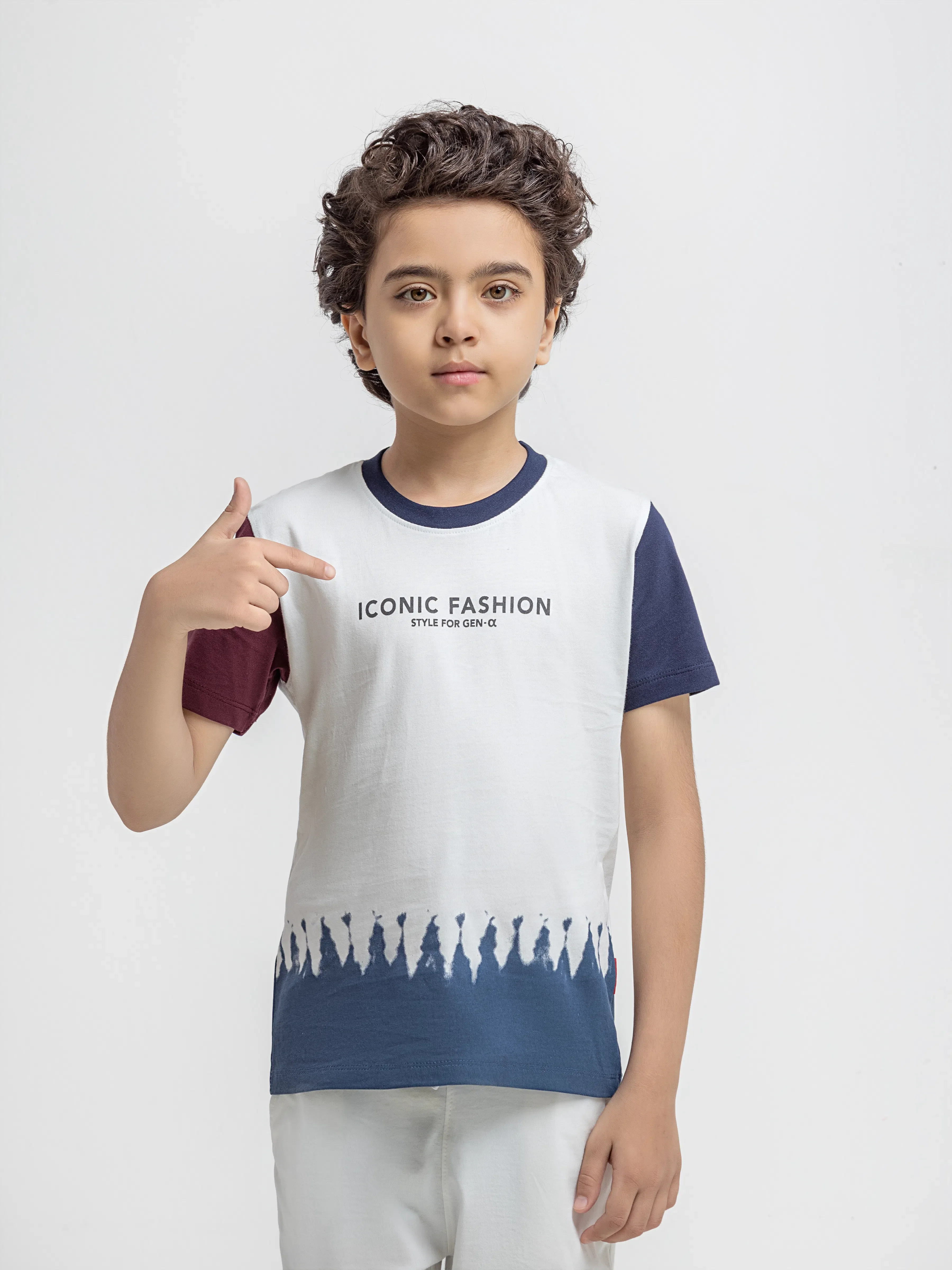 Boy's White Multi Co Ord Set - EBTCS6-027 - Image 2