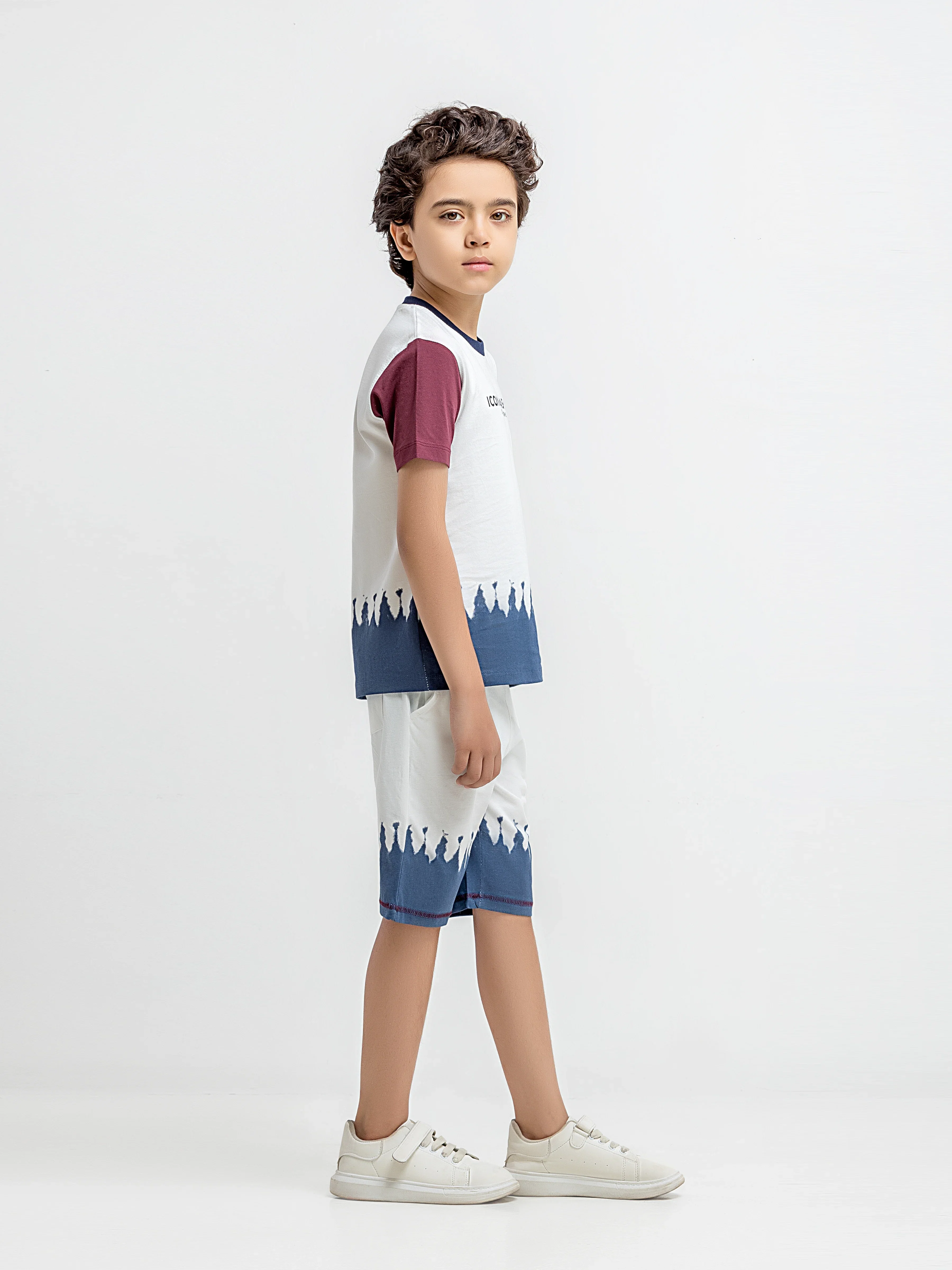 Boy's White Multi Co Ord Set - EBTCS6-027 - Image 3