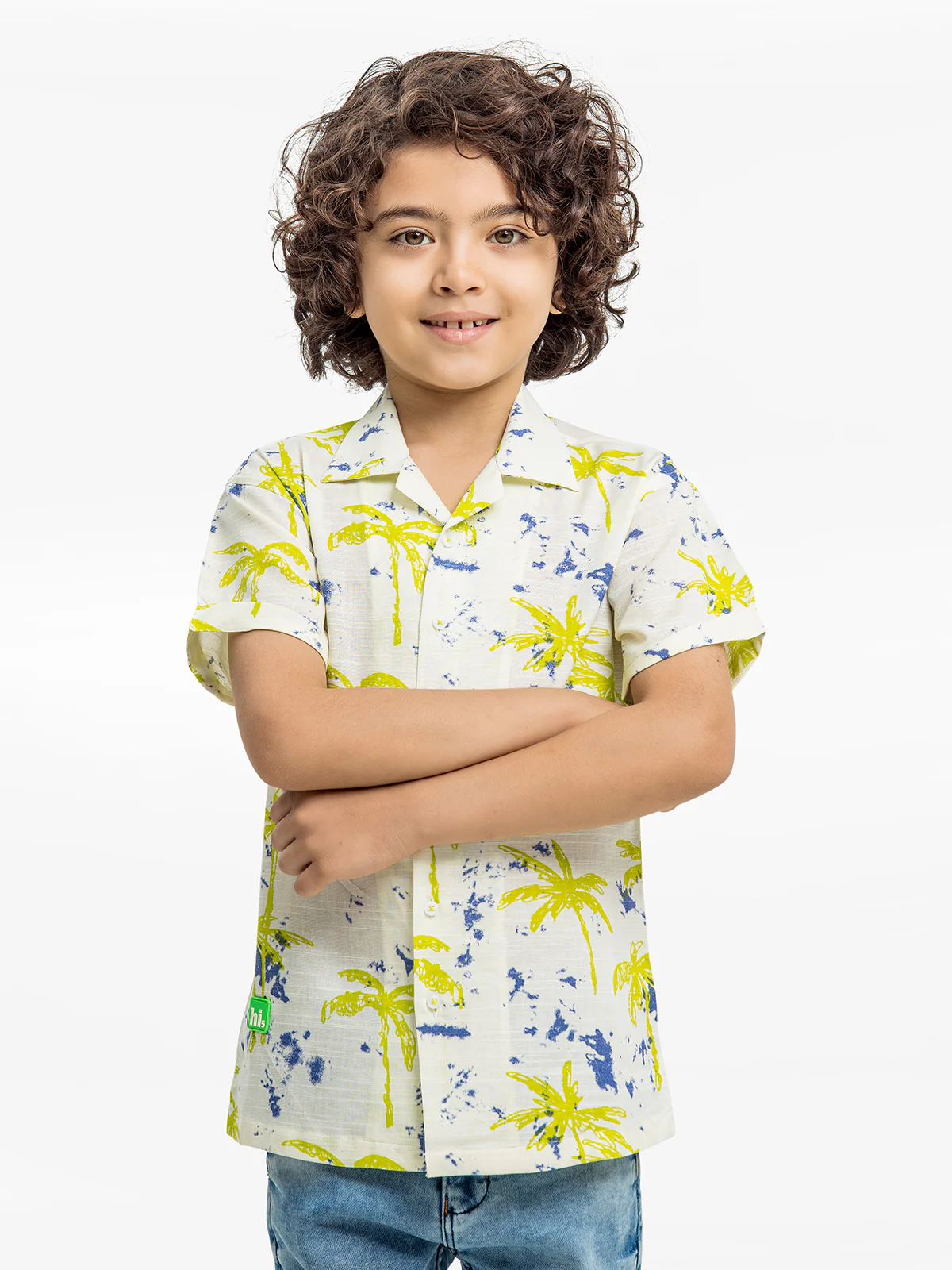 Boy's White Multi Shirt - EBTS23-27513 - Image 2