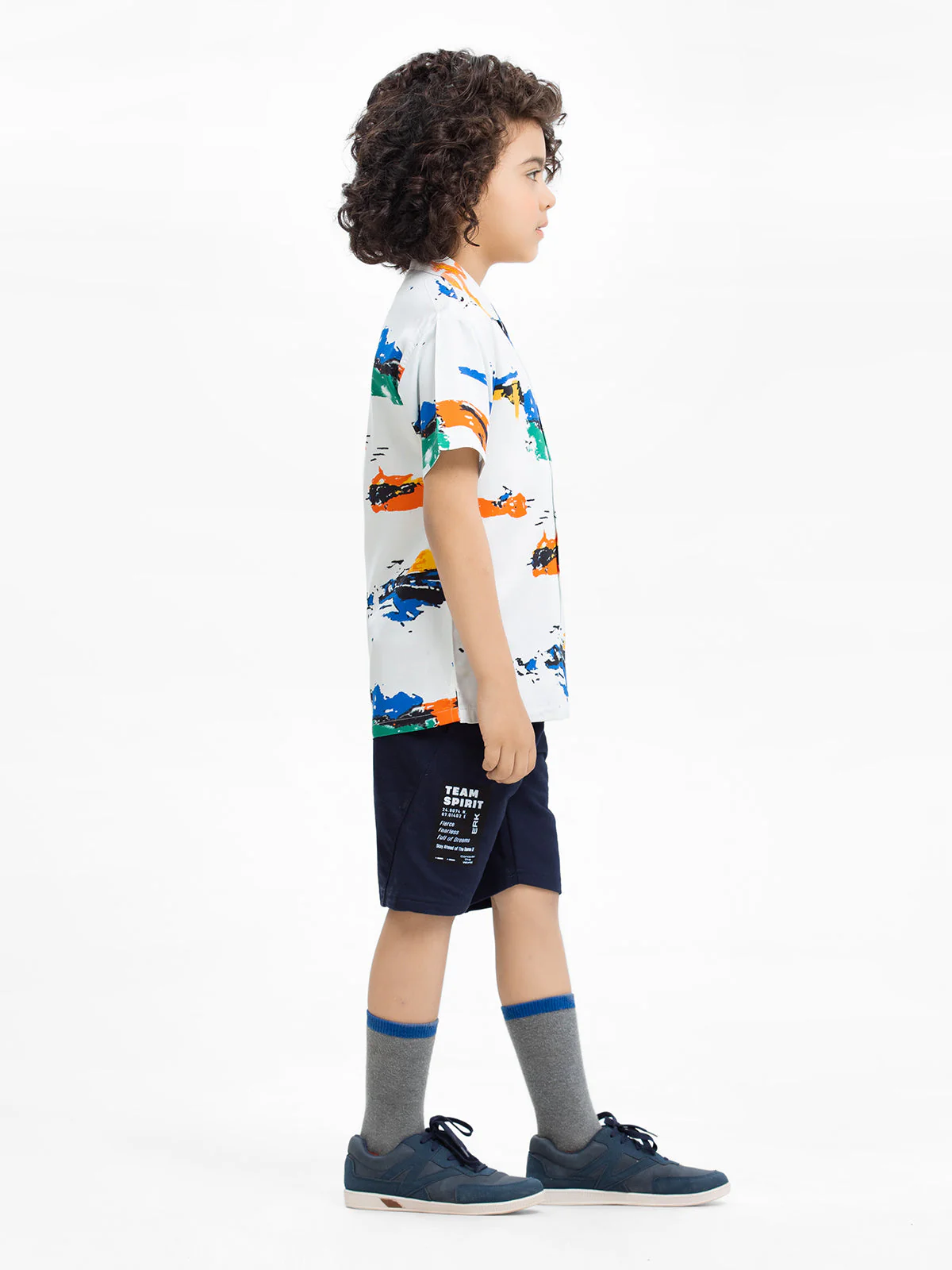 Boy's White Multi Shirt - EBTS23-27514 - Image 3