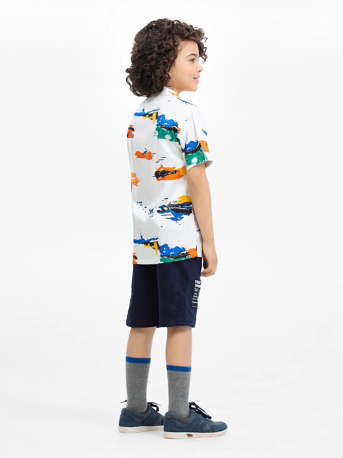 Boy's White Multi Shirt - EBTS23-27514 - Image 4