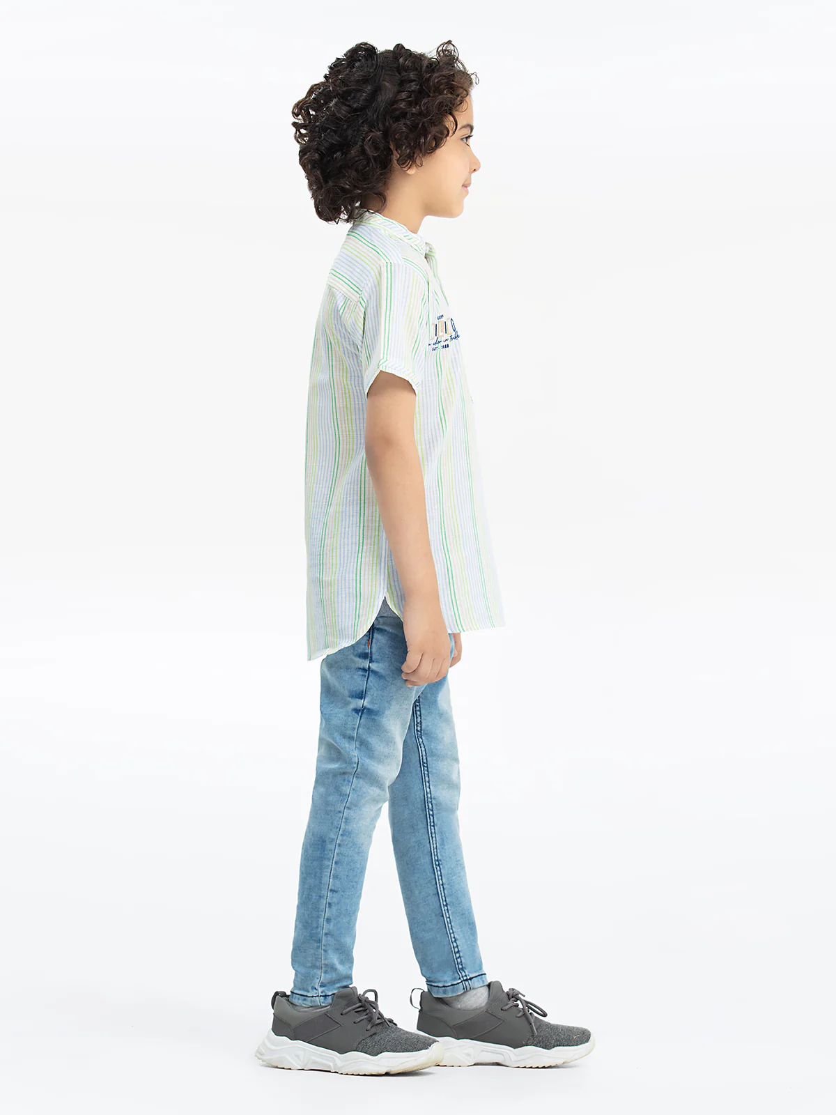 Boy's White Multi Shirt - EBTS23-27518 - Image 4