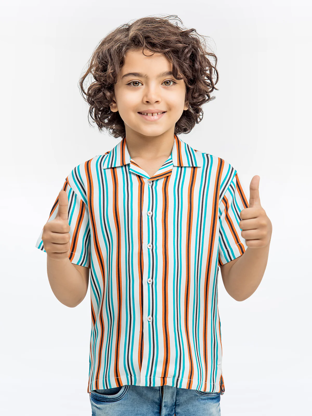 Boy's White Multi Shirt - EBTS24-27535 - Image 2