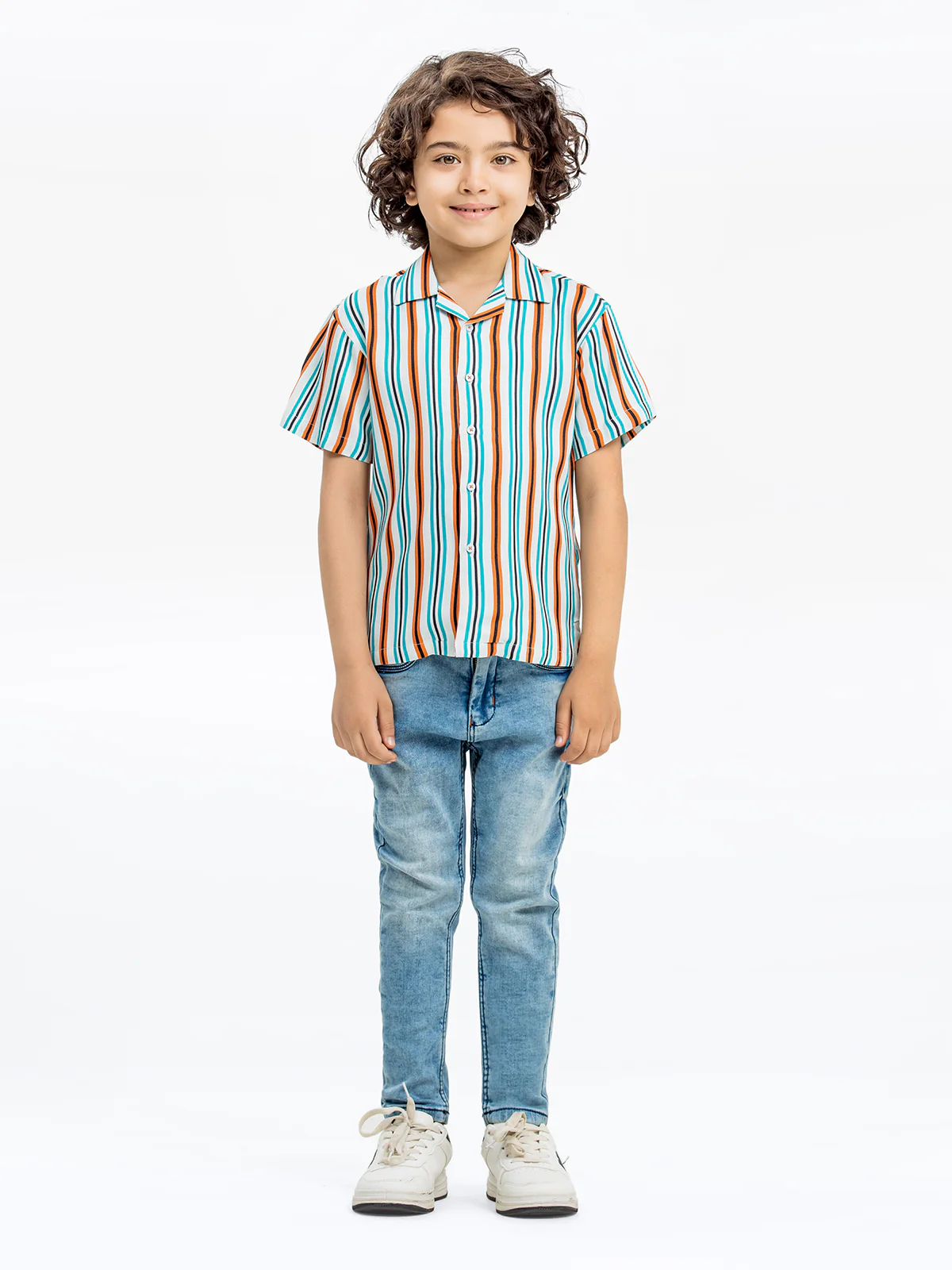 Boy's White Multi Shirt - EBTS24-27535 - Image 3