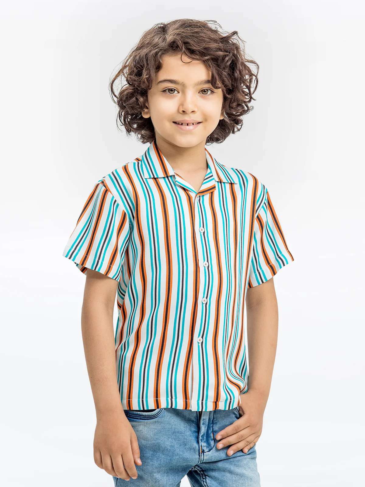 Boy's White Multi Shirt - EBTS24-27535 - Image 4