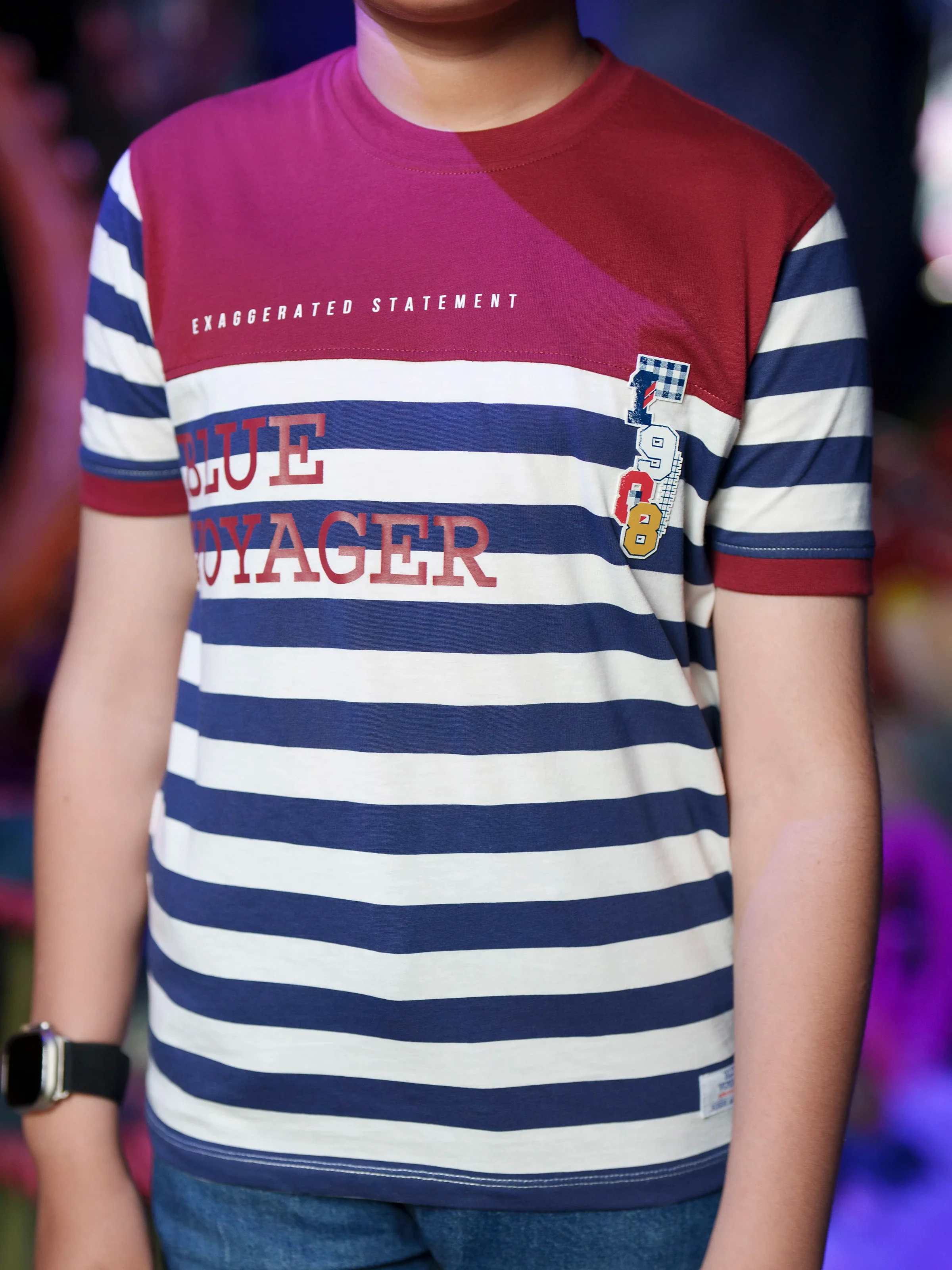 Boy's White Multi T-Shirt - EBTTS6-005 - Image 3