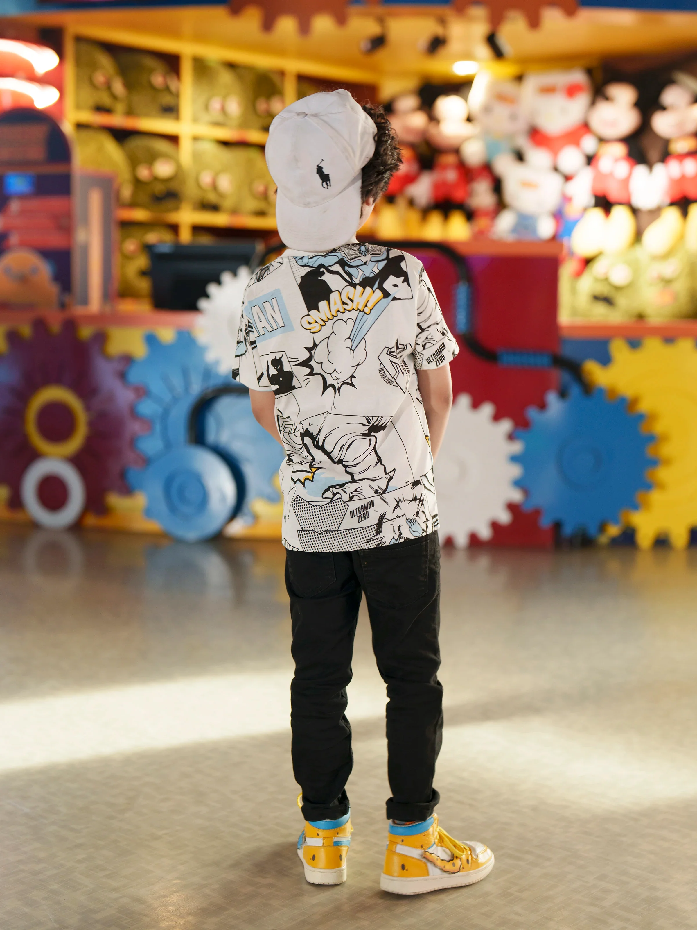 Boy's White Multi T-Shirt - EBTTS6-034 - Image 3