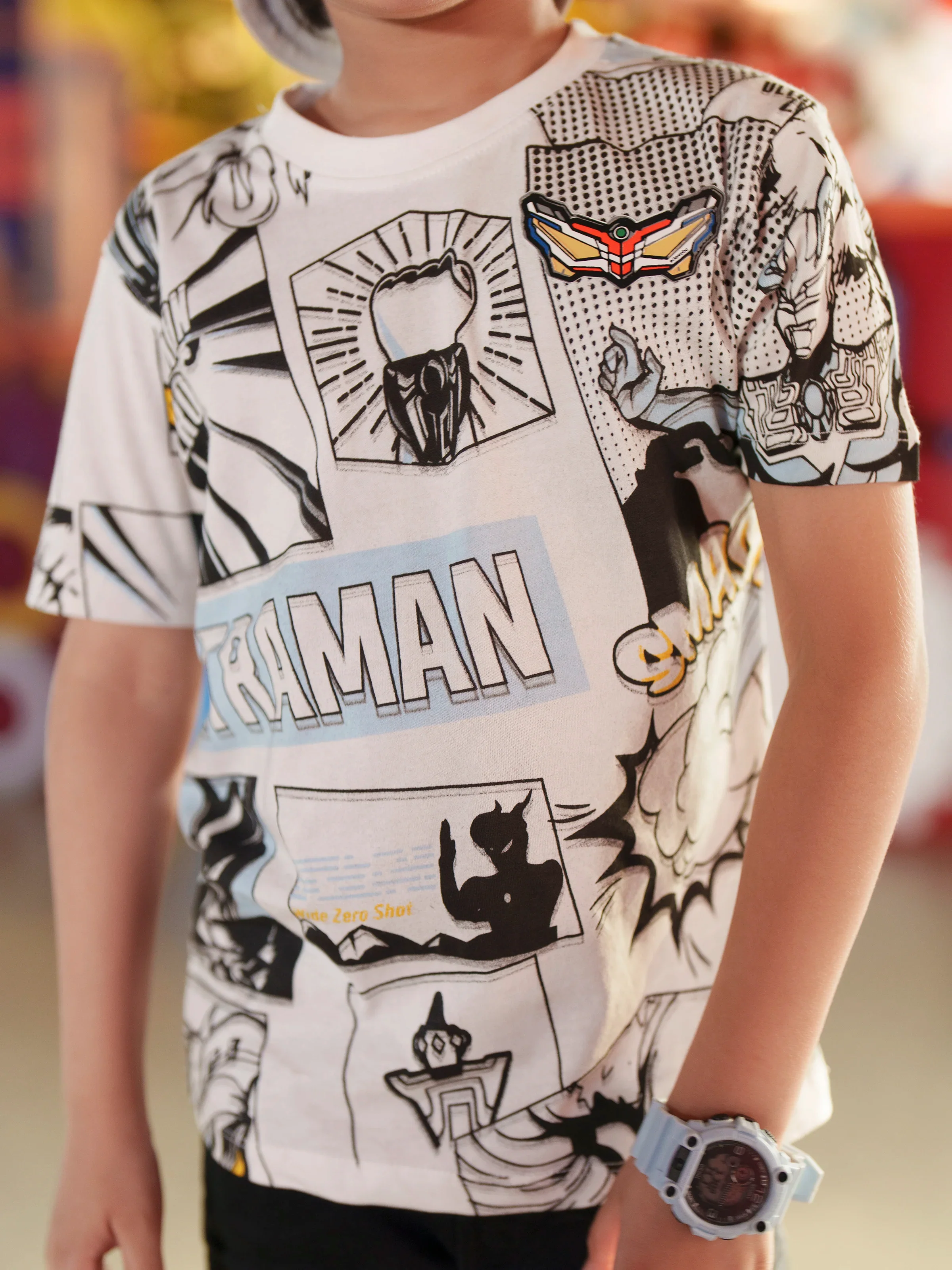 Boy's White Multi T-Shirt - EBTTS6-034 - Image 4