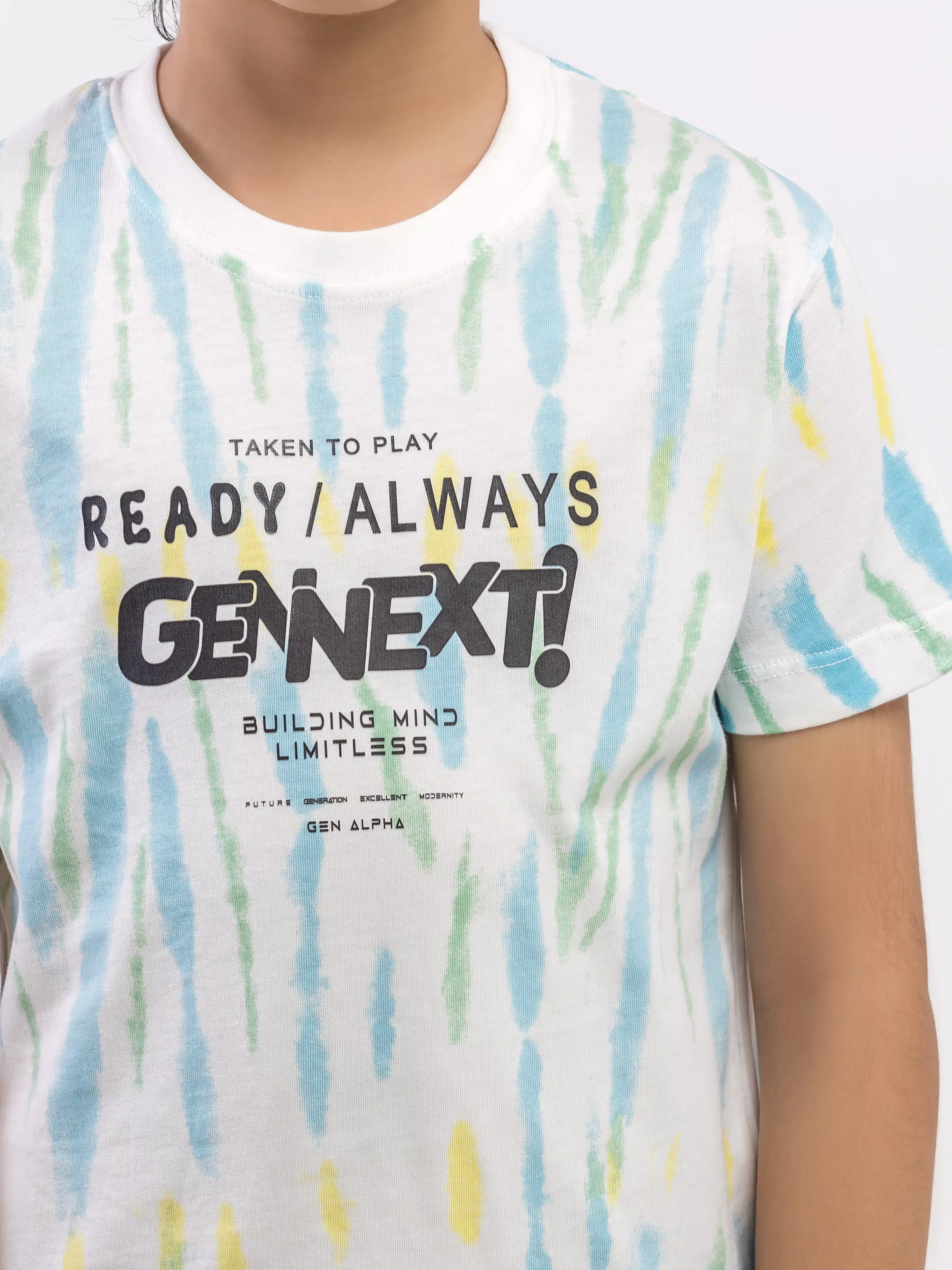 Boy's White Multi T-Shirt - EBTTS6-047 - Image 3