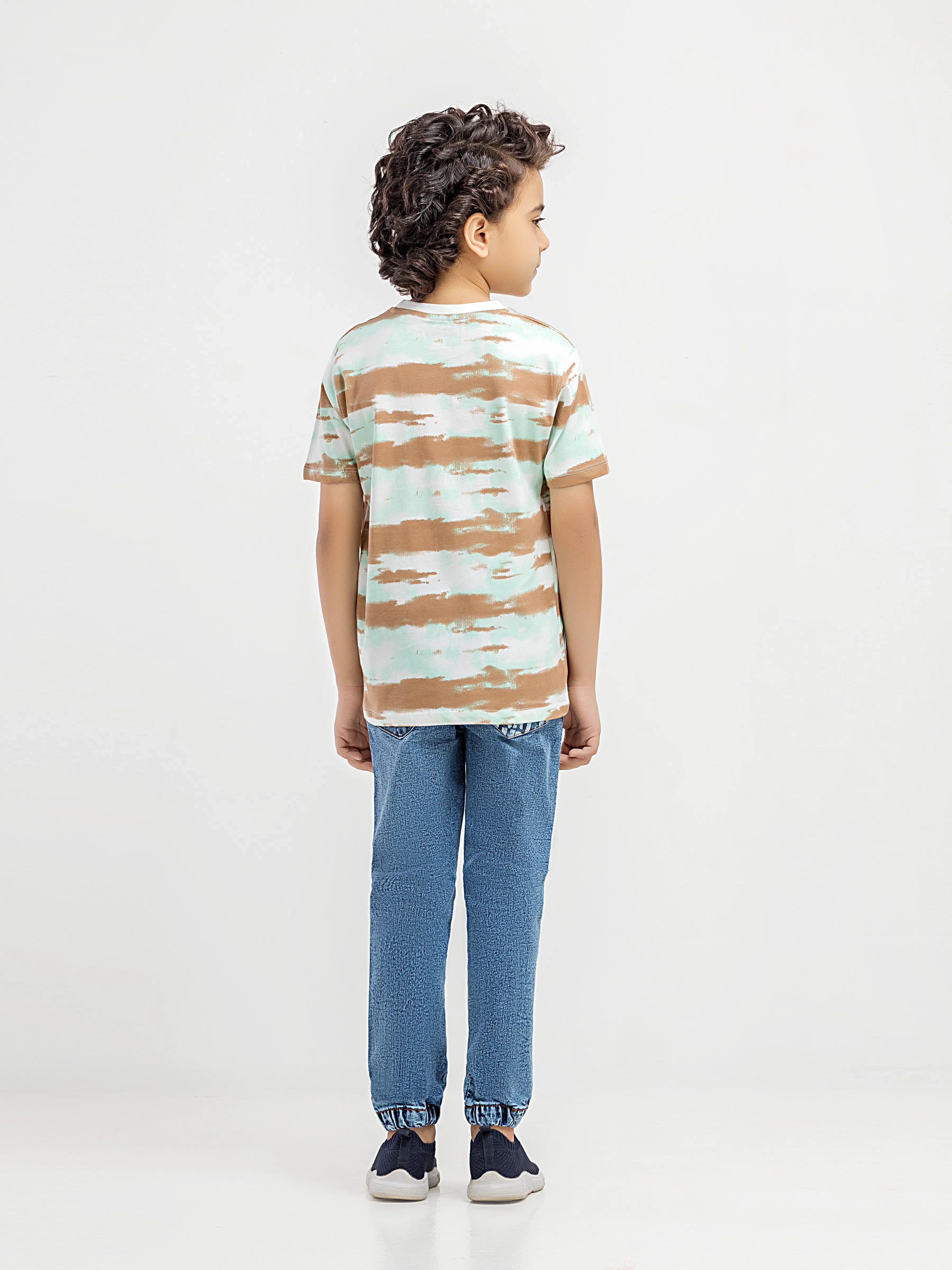 Boy's White Multi T-Shirt - EBTTS6-048 - Image 4