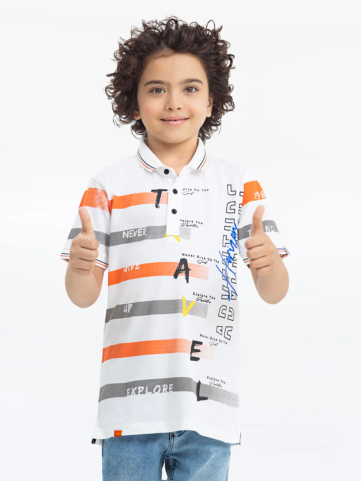 Boy's White Polo Shirt - EBTPS24-016 - Image 3
