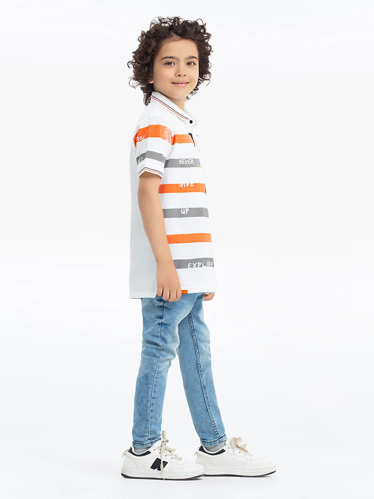 Boy's White Polo Shirt - EBTPS24-016 - Image 4