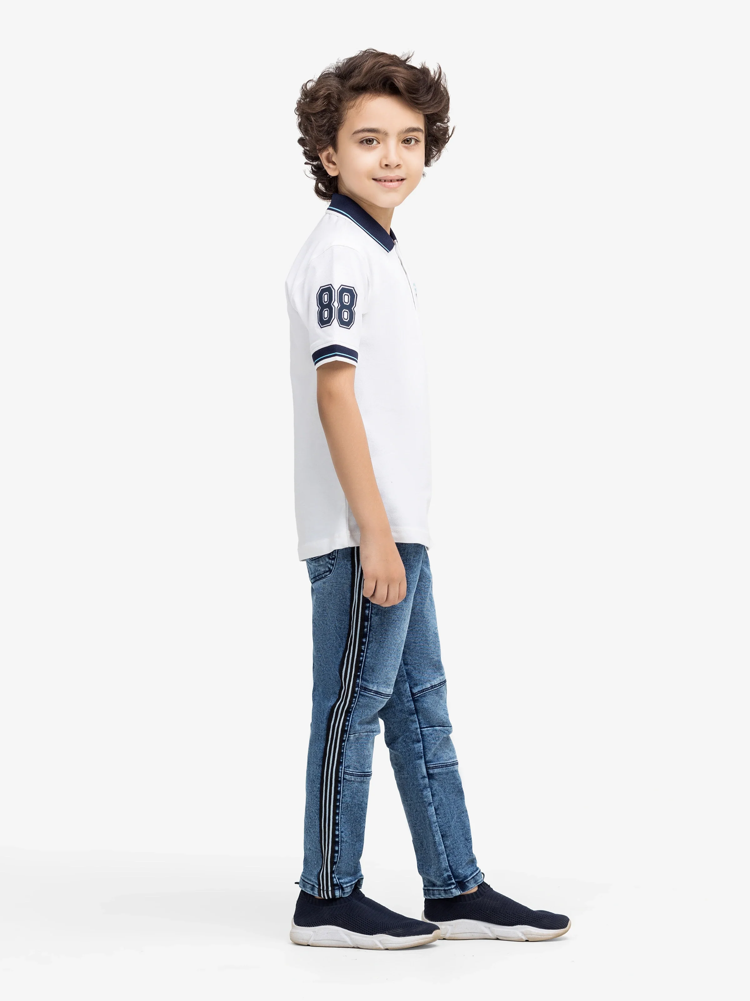 Boy's White Polo Shirt - EBTPS24-027 - Image 4