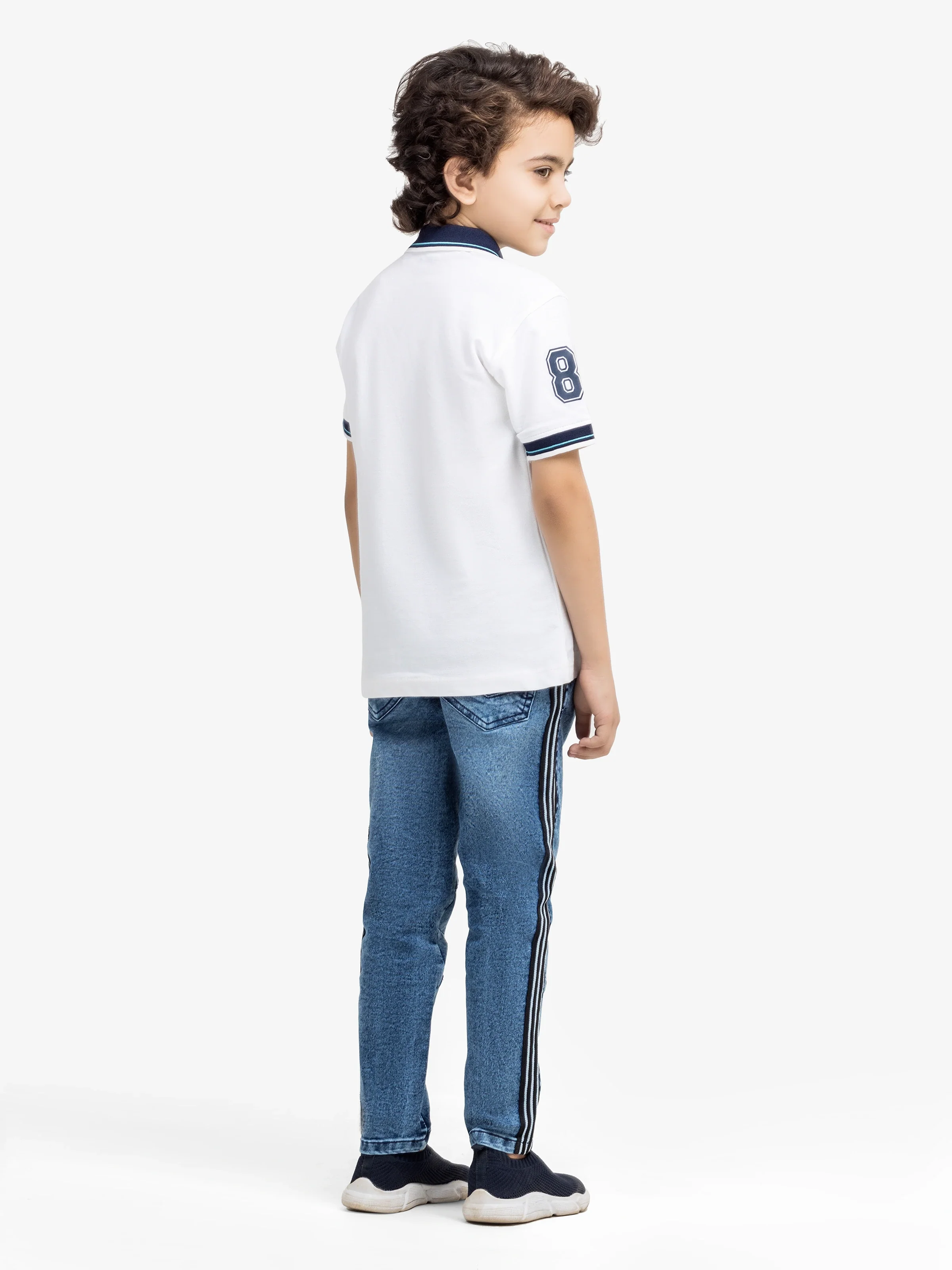 Boy's White Polo Shirt - EBTPS24-027 - Image 5
