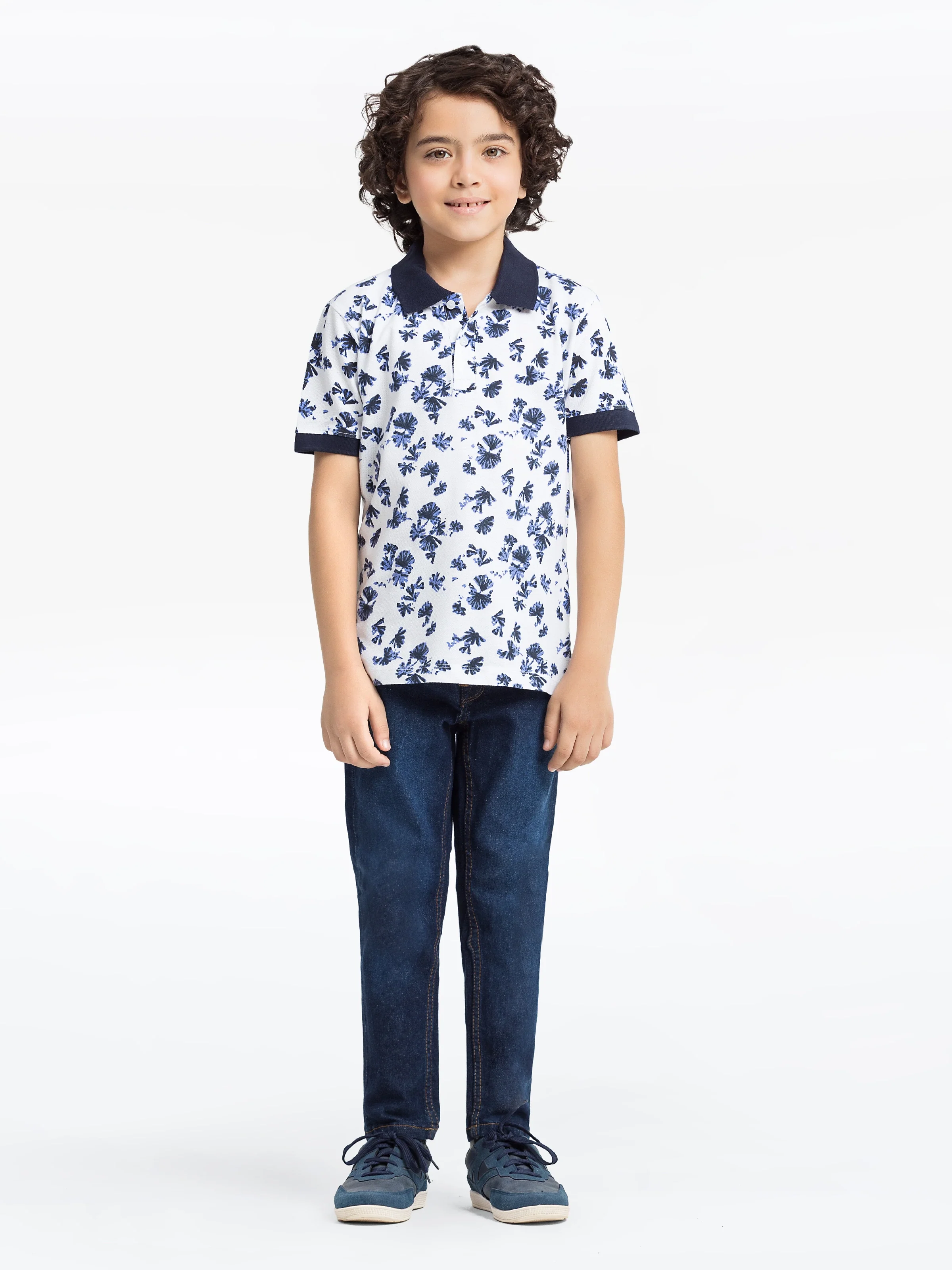 Boy's White Polo Shirt - EBTPS24-034 - Image 2