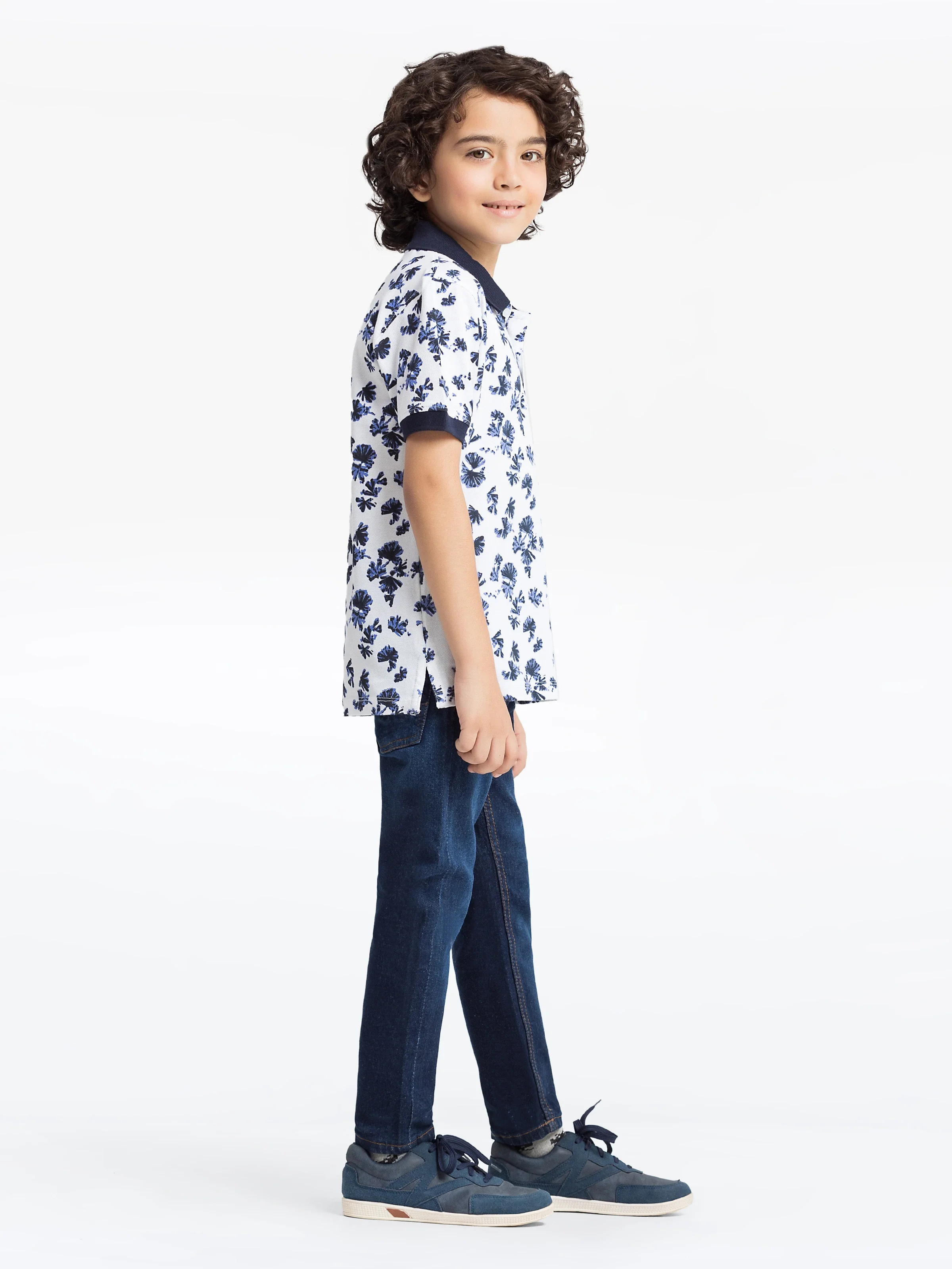 Boy's White Polo Shirt - EBTPS24-034 - Image 3