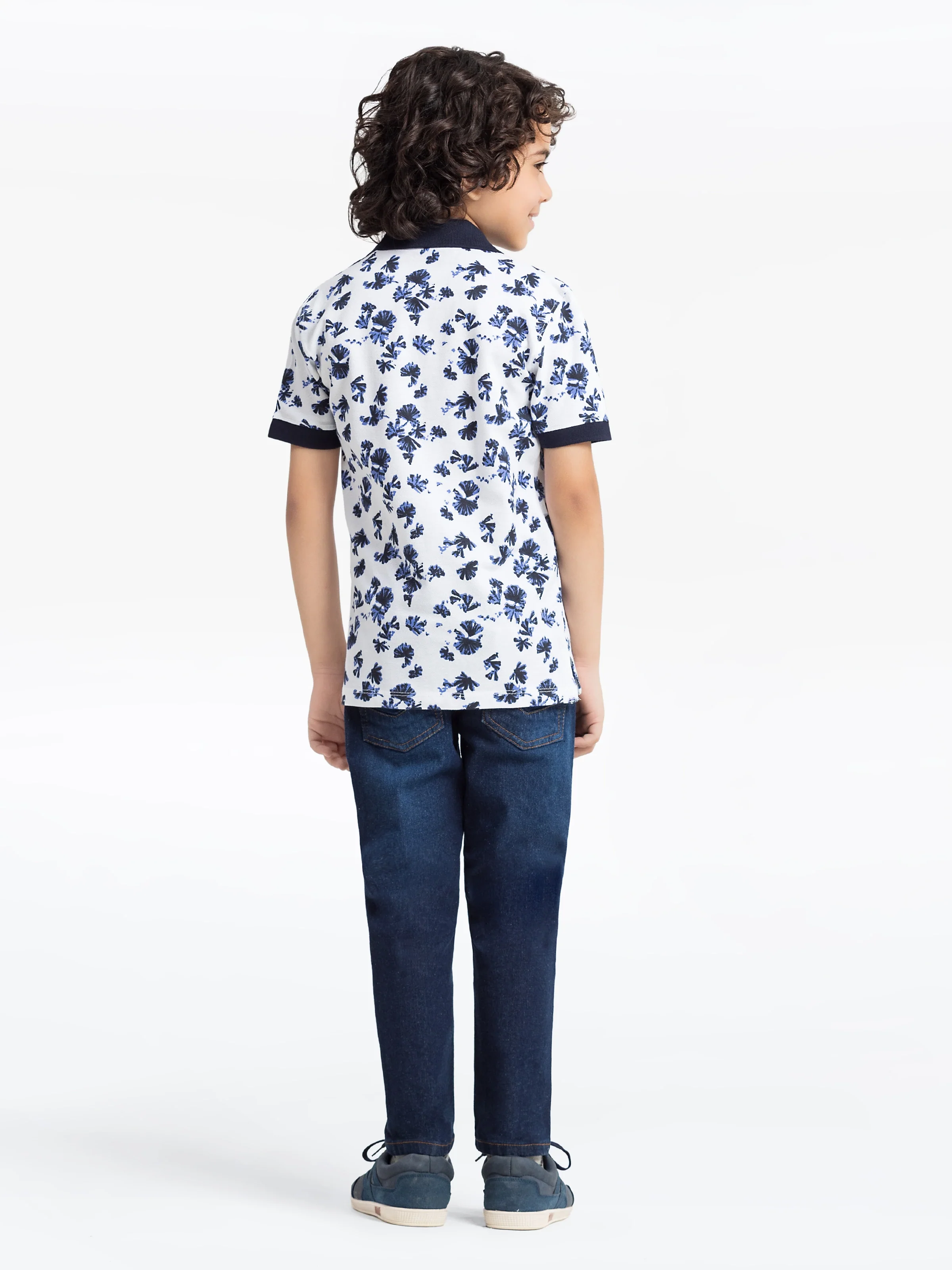 Boy's White Polo Shirt - EBTPS24-034 - Image 4