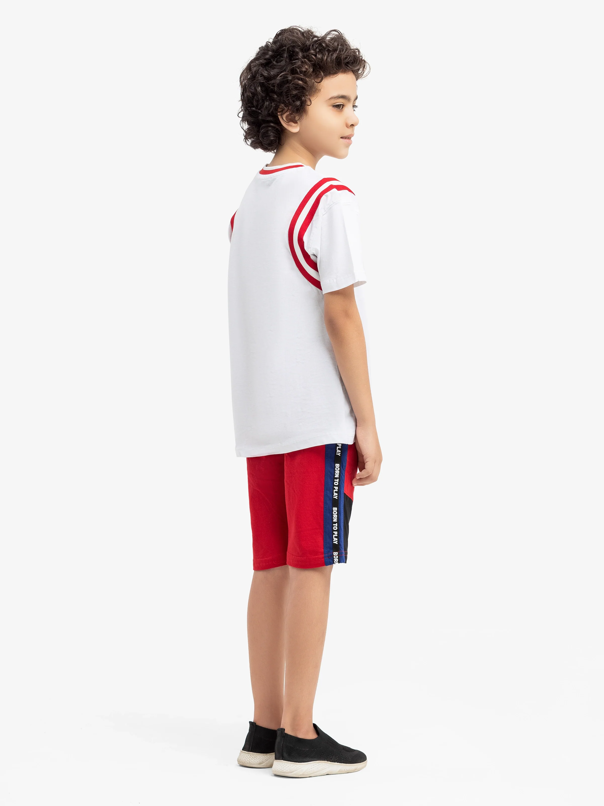 Boy's White & Red Co-Ord Set - EBTCS5-009 - Image 6