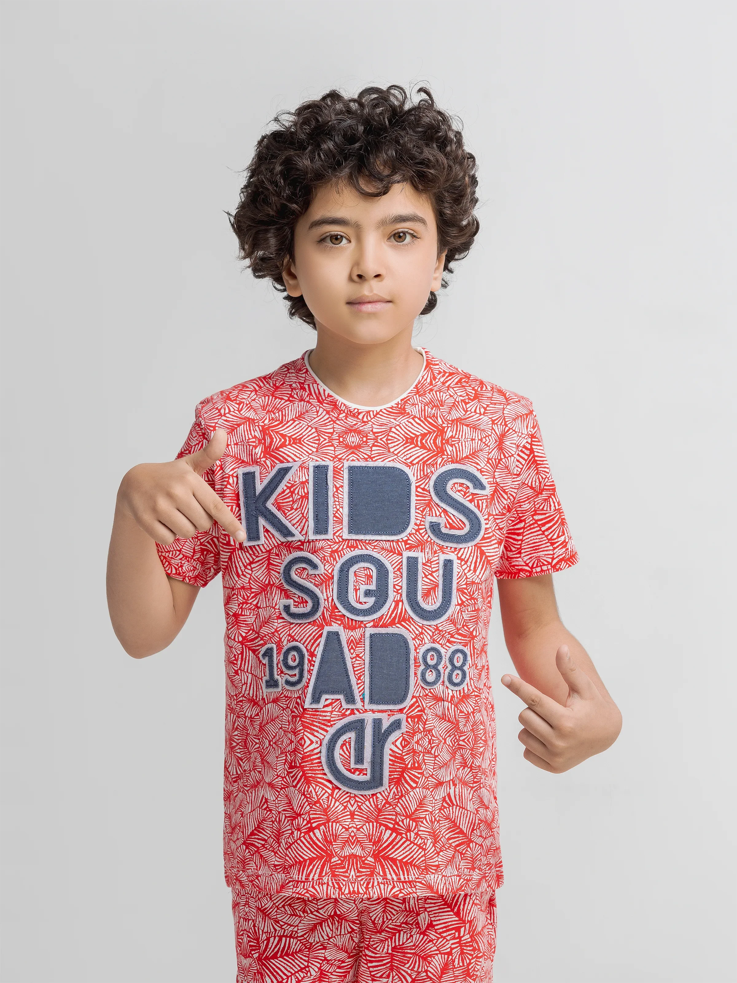 Boy's White & Red Co Ord Set - EBTCS6-032 - Image 2