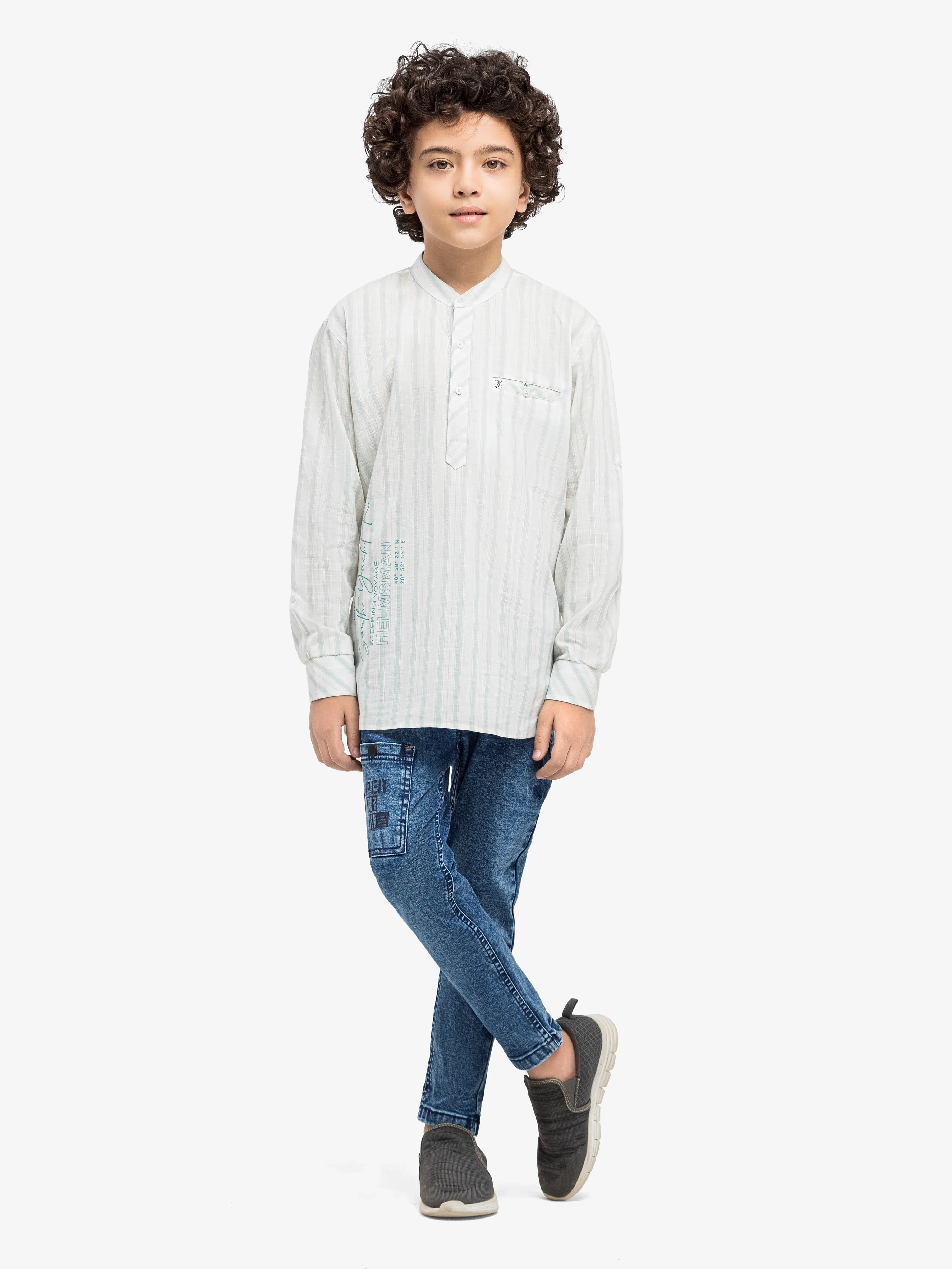 Boy's White Shirt - EBTS6-27642 - Image 2
