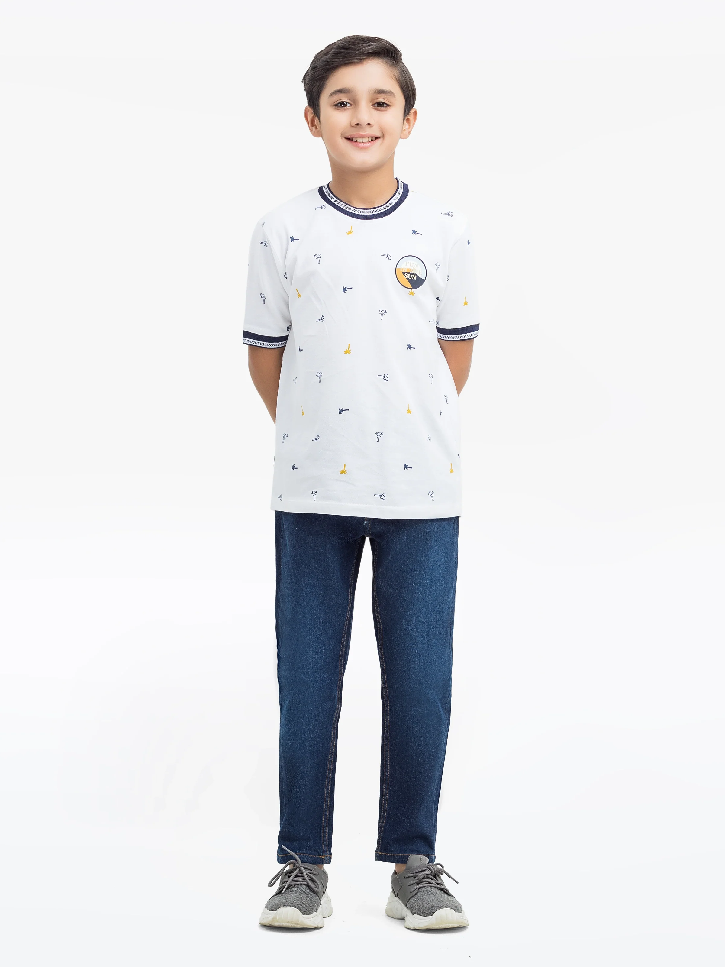 Boy's White T-Shirt - EBTTS24-041 - Image 2