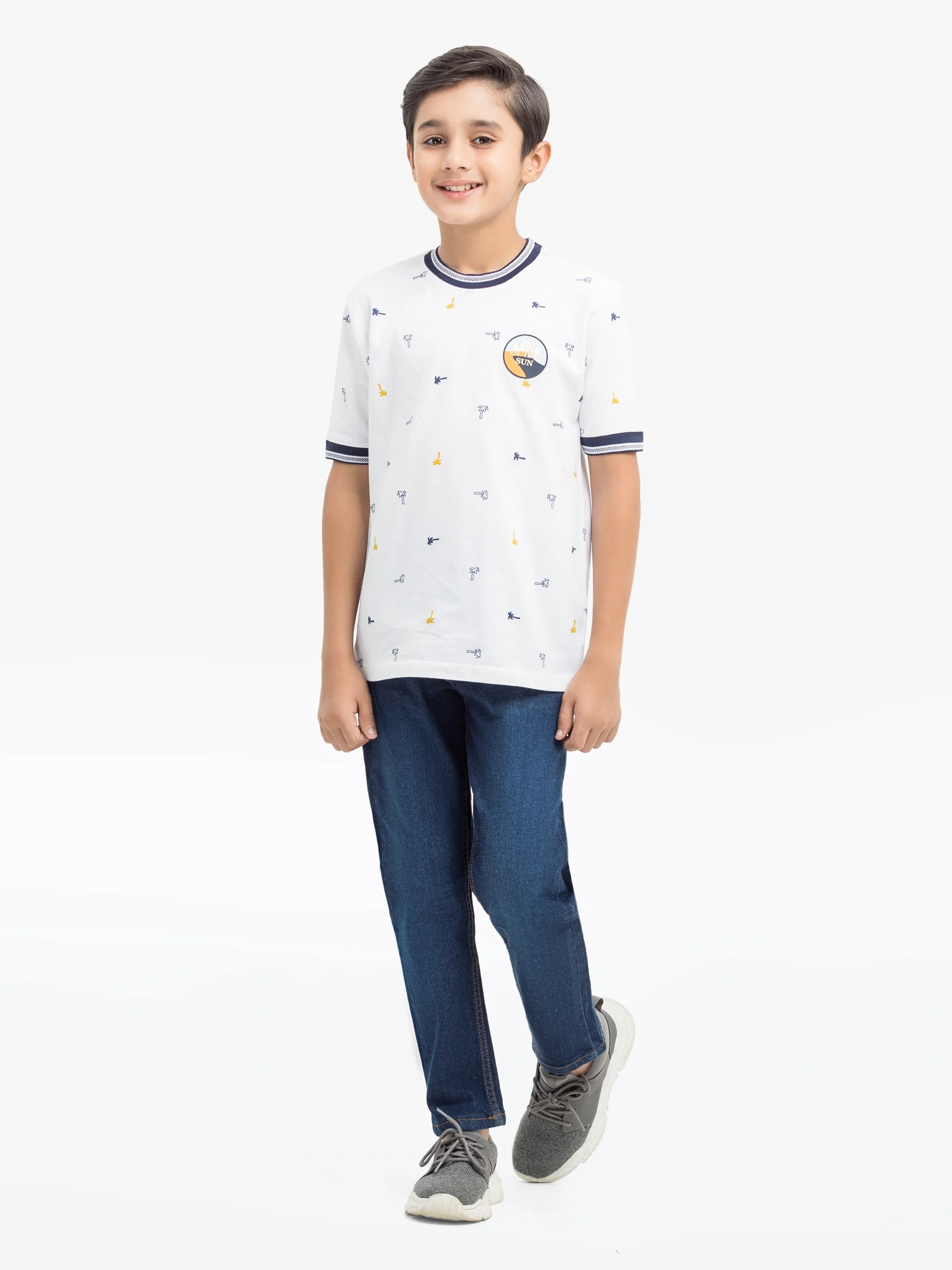 Boy's White T-Shirt - EBTTS24-041 - Image 4