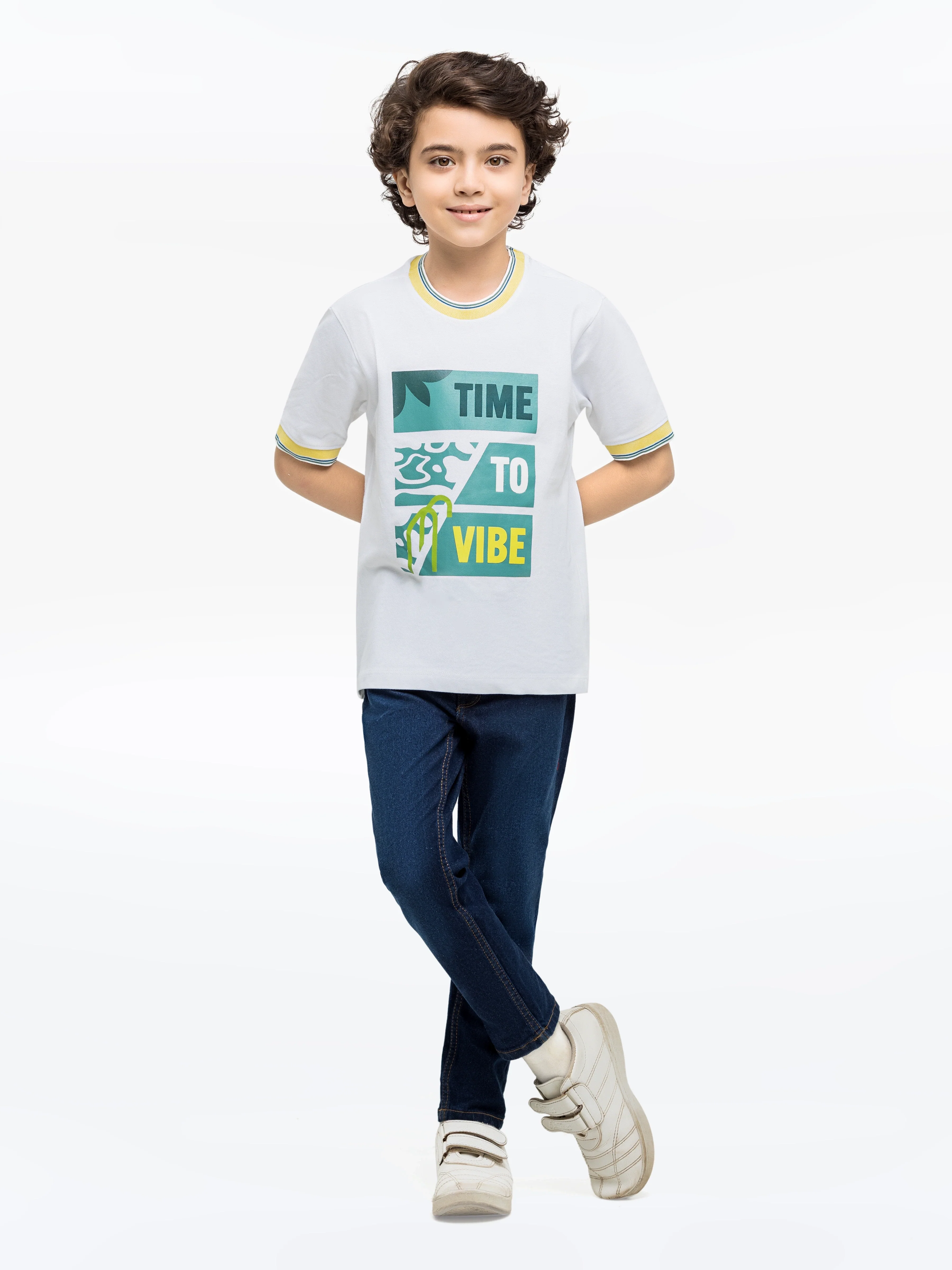 Boy's White T-Shirt - EBTTS24-070 - Image 2