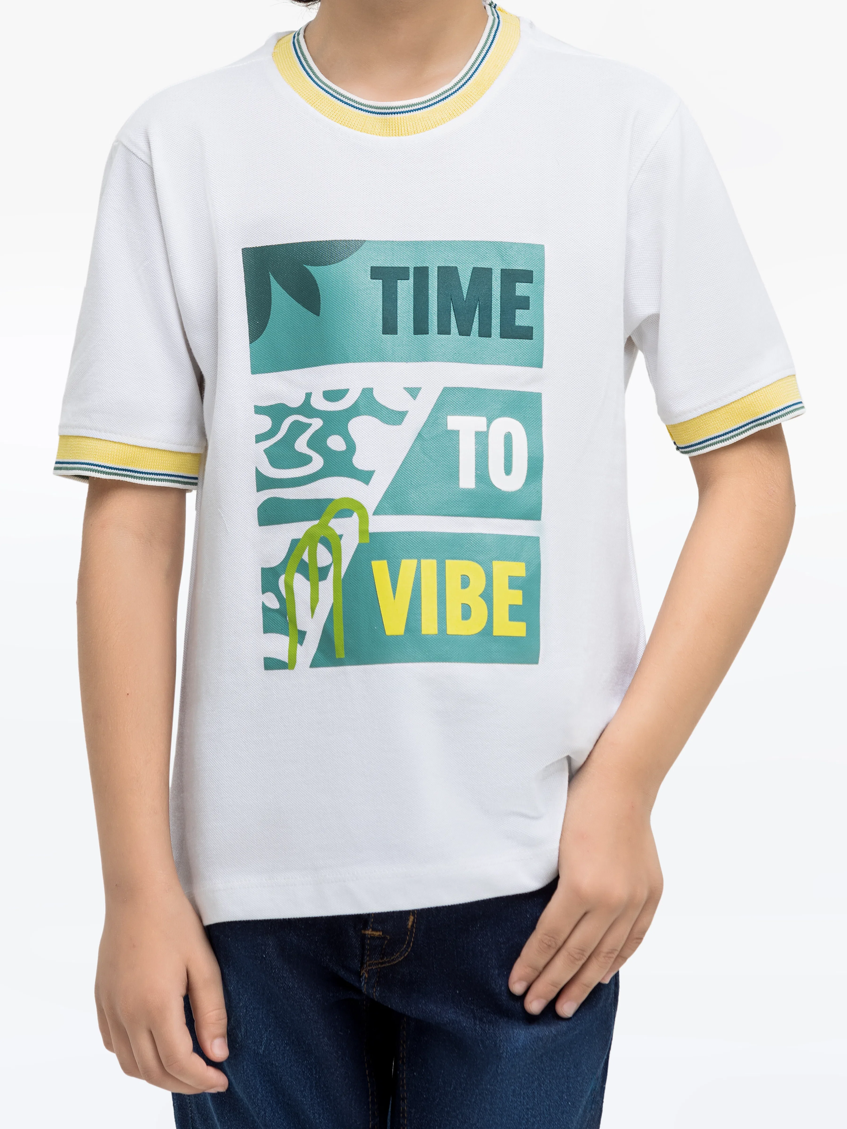 Boy's White T-Shirt - EBTTS24-070 - Image 3