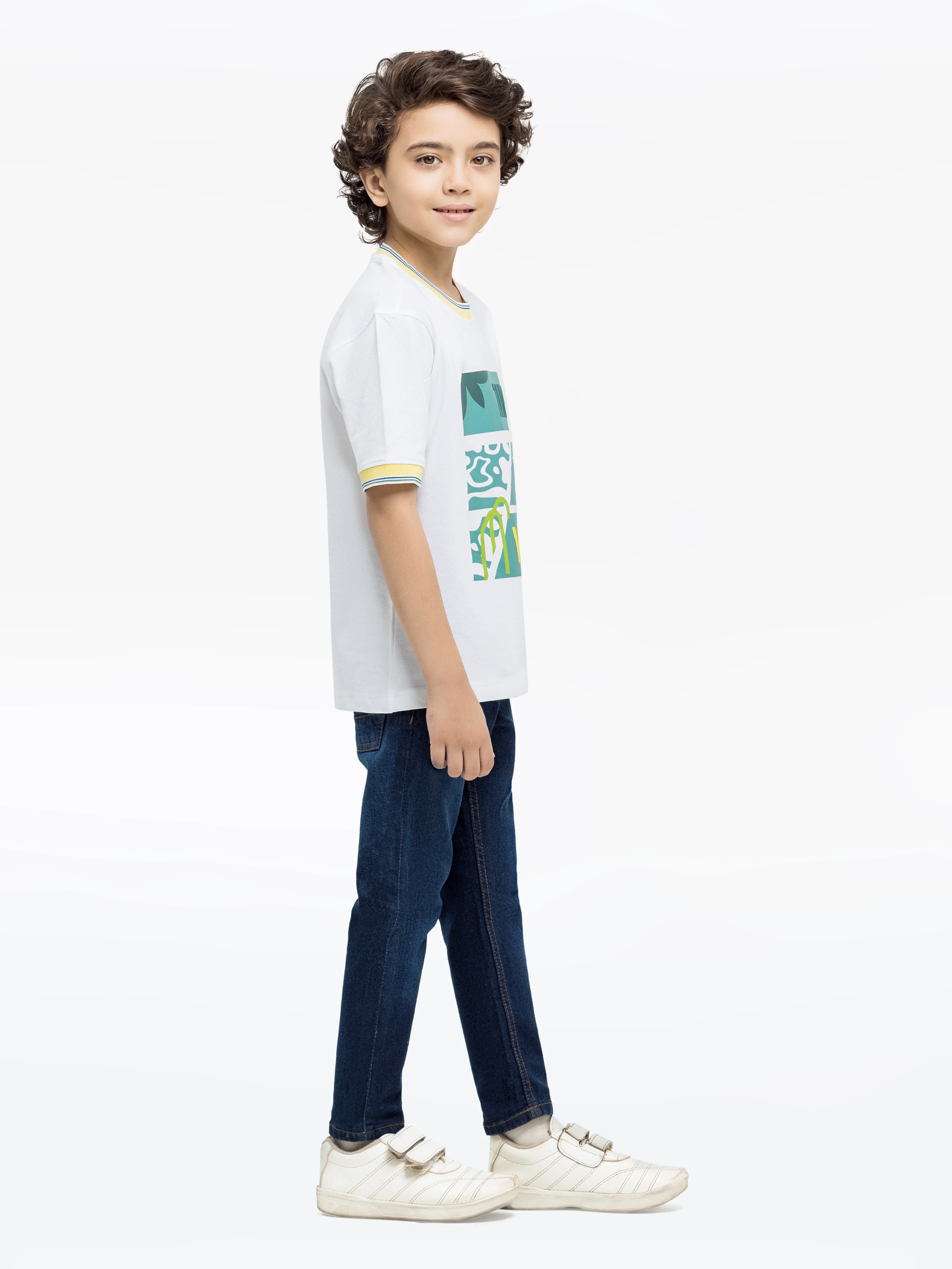 Boy's White T-Shirt - EBTTS24-070 - Image 4