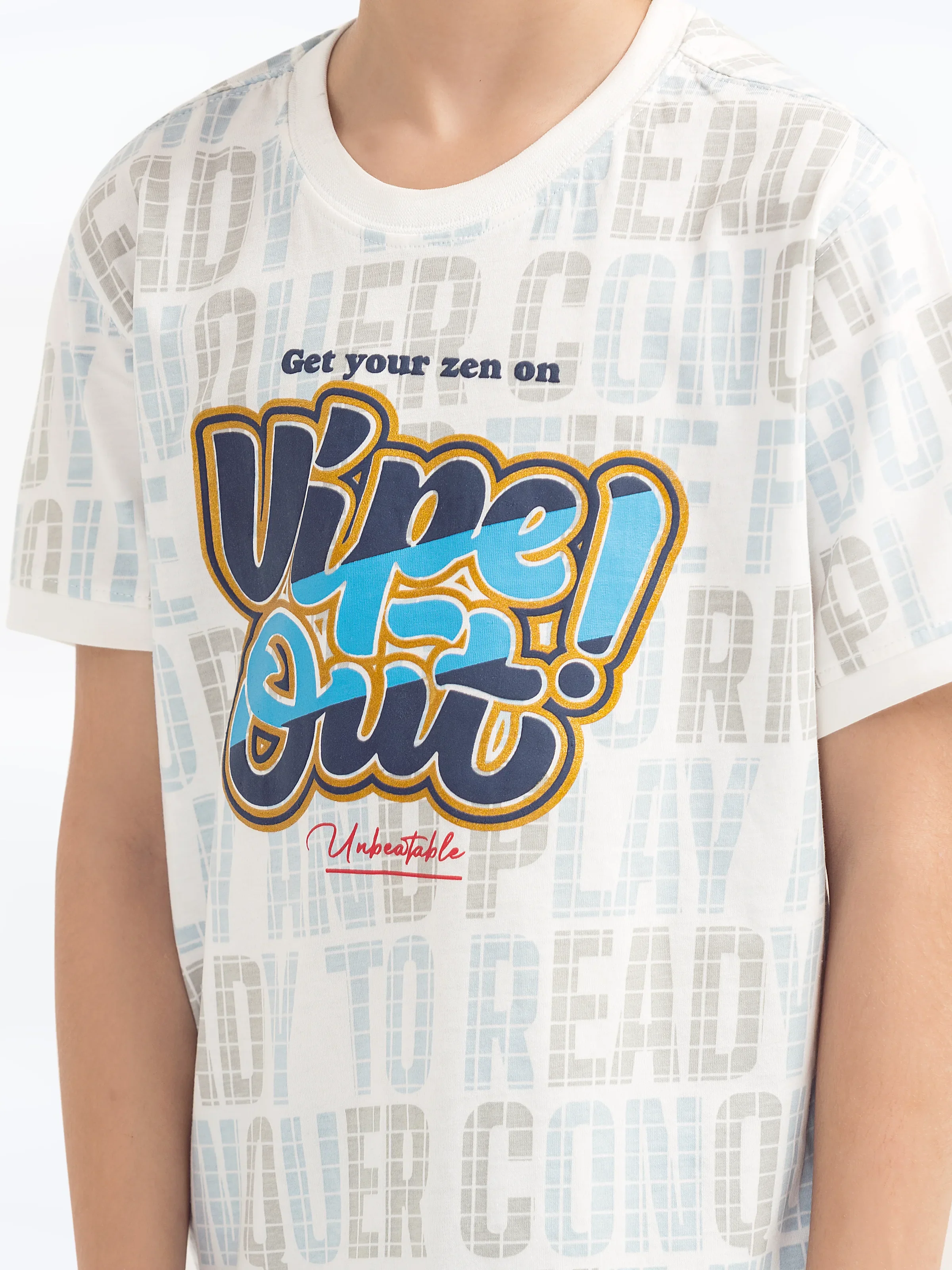 Boy's White T-Shirt - EBTTS5-020 - Image 3