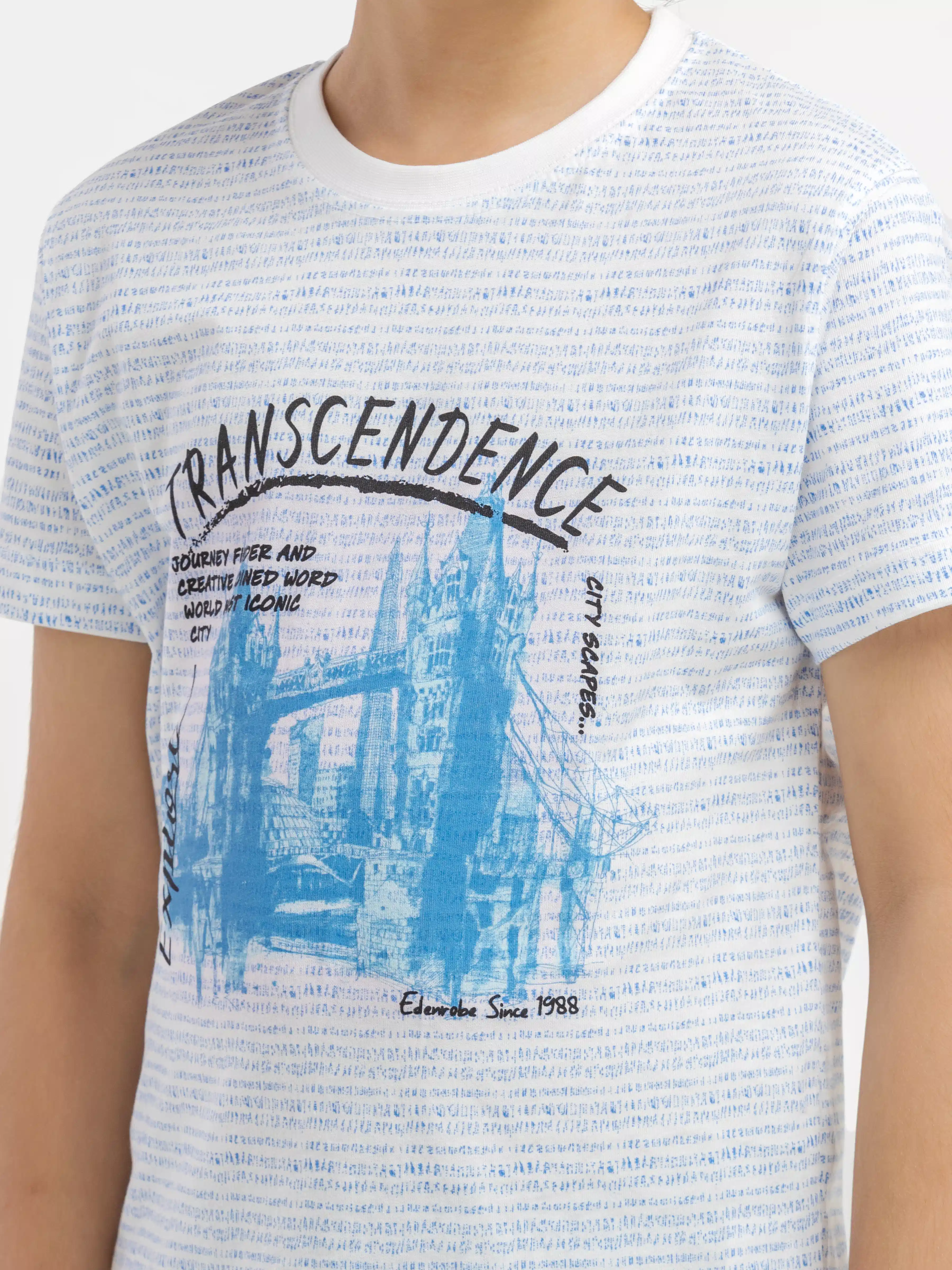 Boy's White T-Shirt - EBTTS6-004 - Image 3