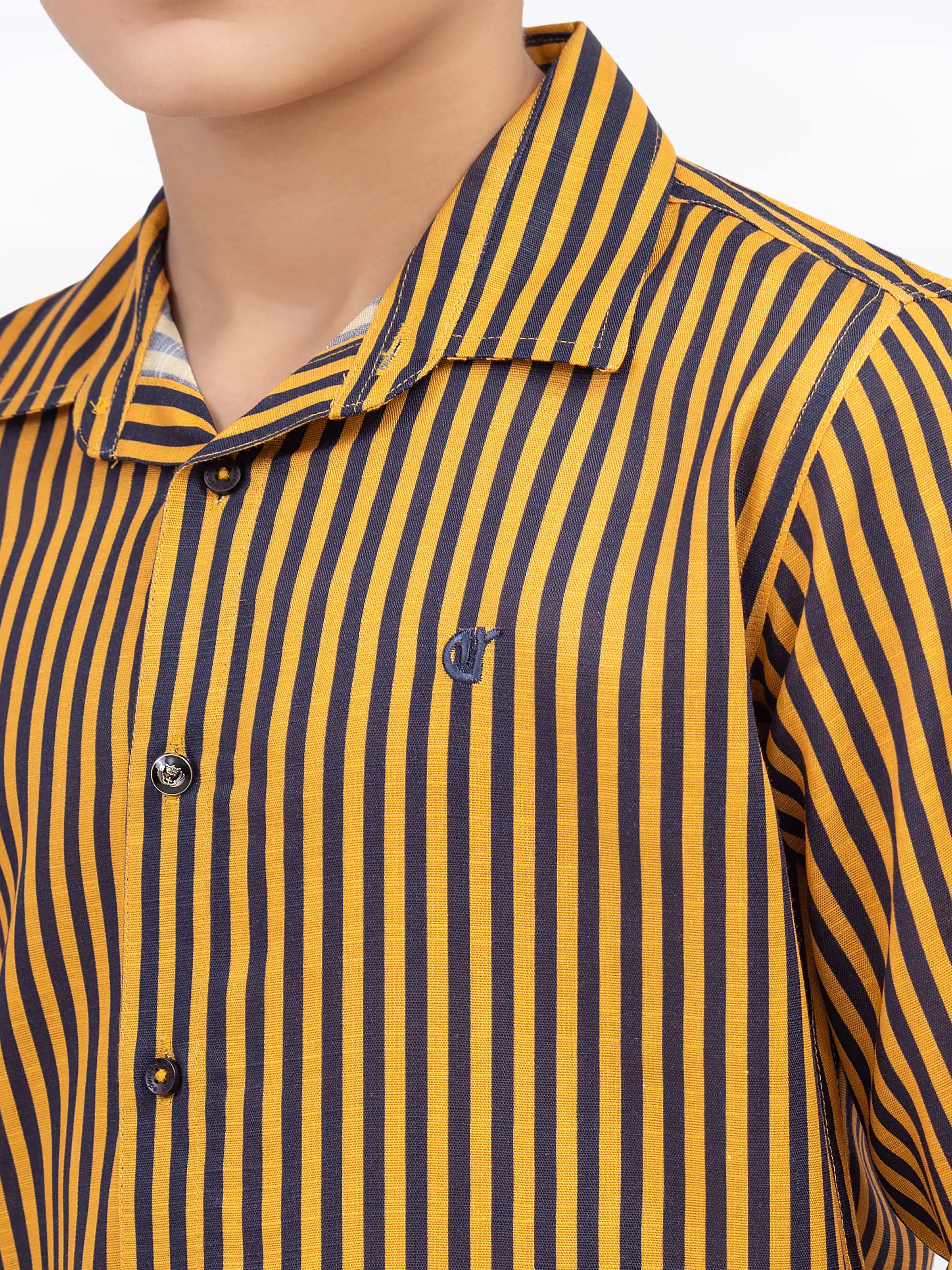Boy's Black & Yellow Shirt - EBTS5-27614 - Image 3