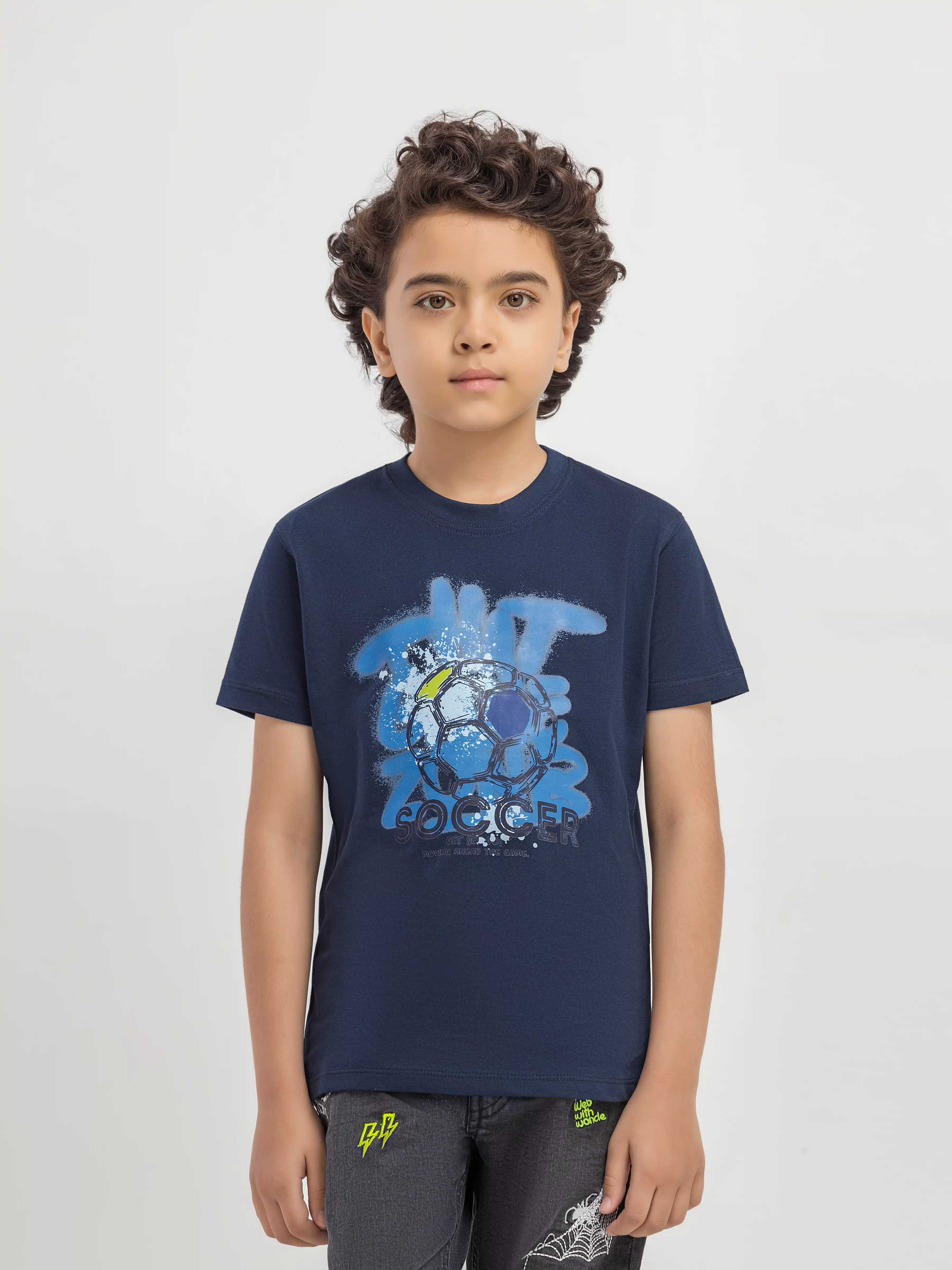 Boy's Yellow & Navy Shirt - EBTSF6-27695-2P - Image 3