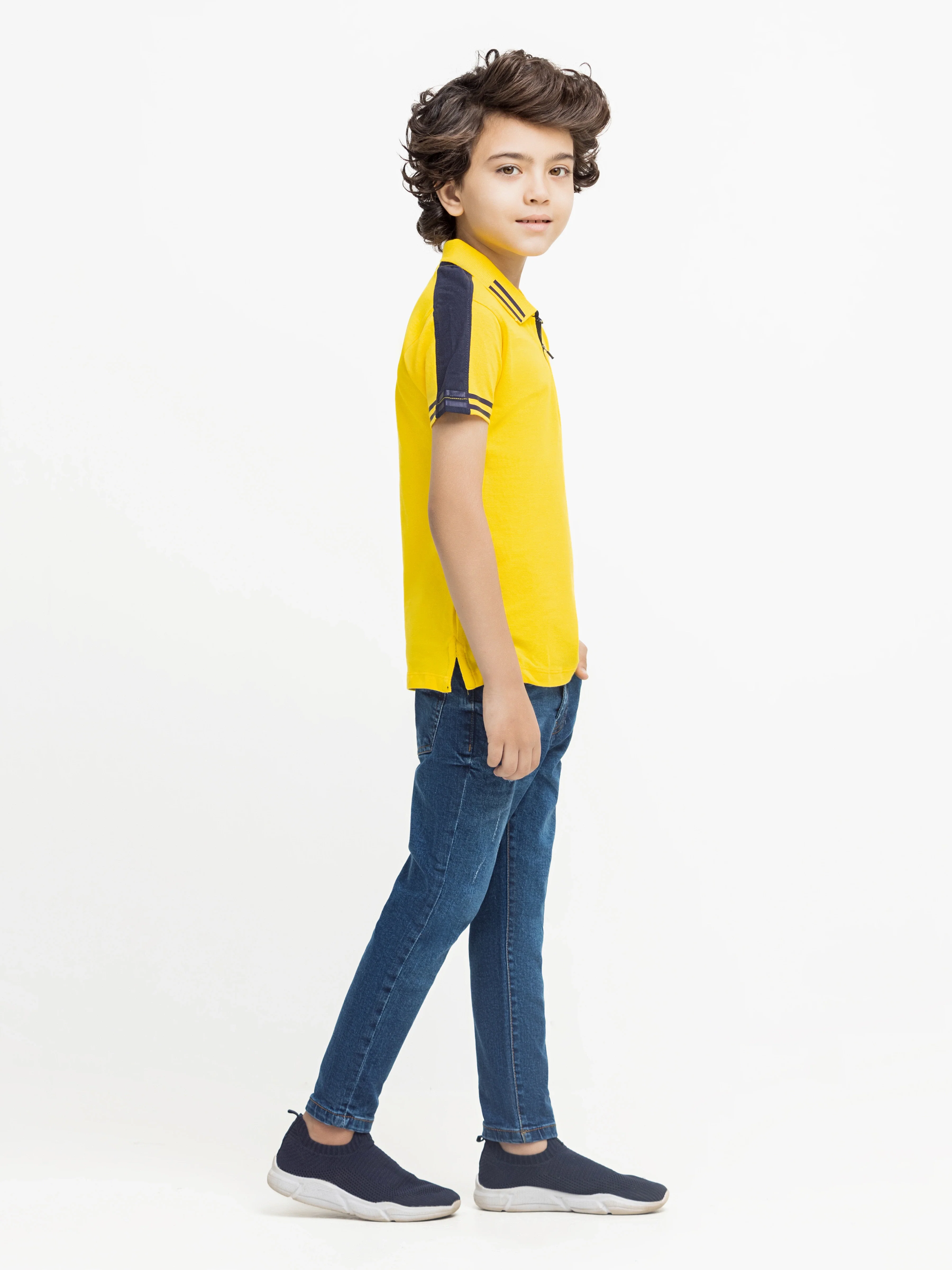 Boy's Yellow Polo Shirt - EBTPS24-006 - Image 4